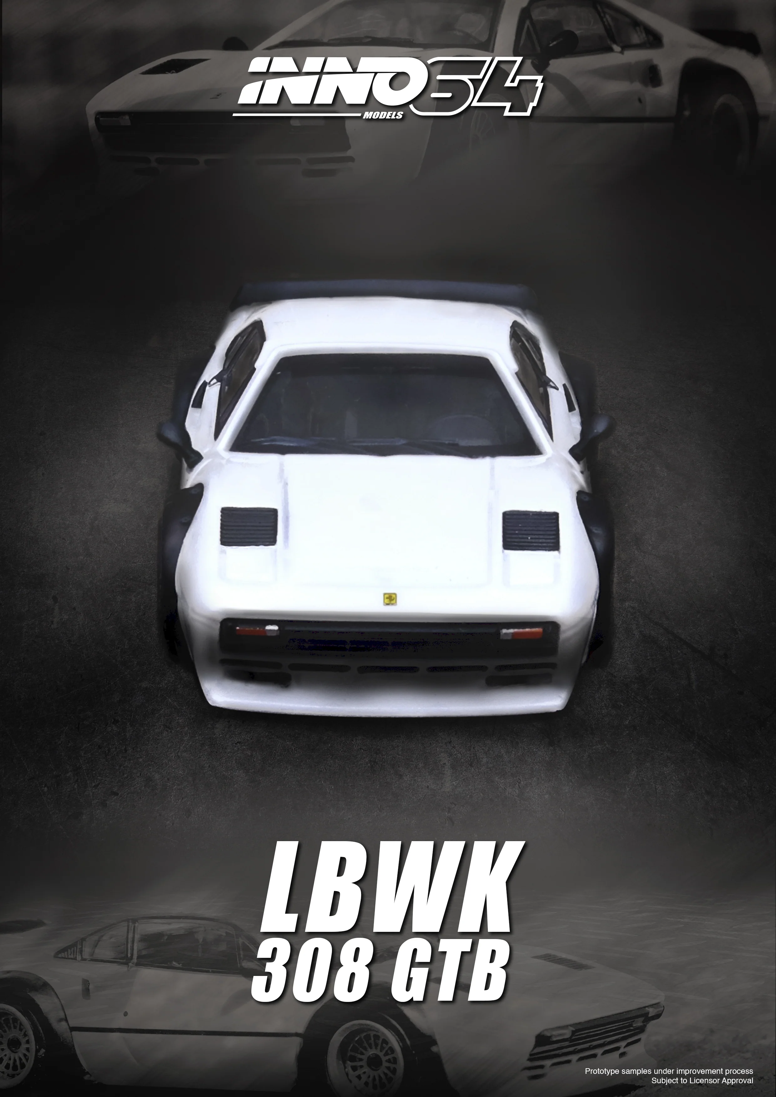 INNO64 1:64 Ferrari 308 GTB Liberty Walk in White - Image 6
