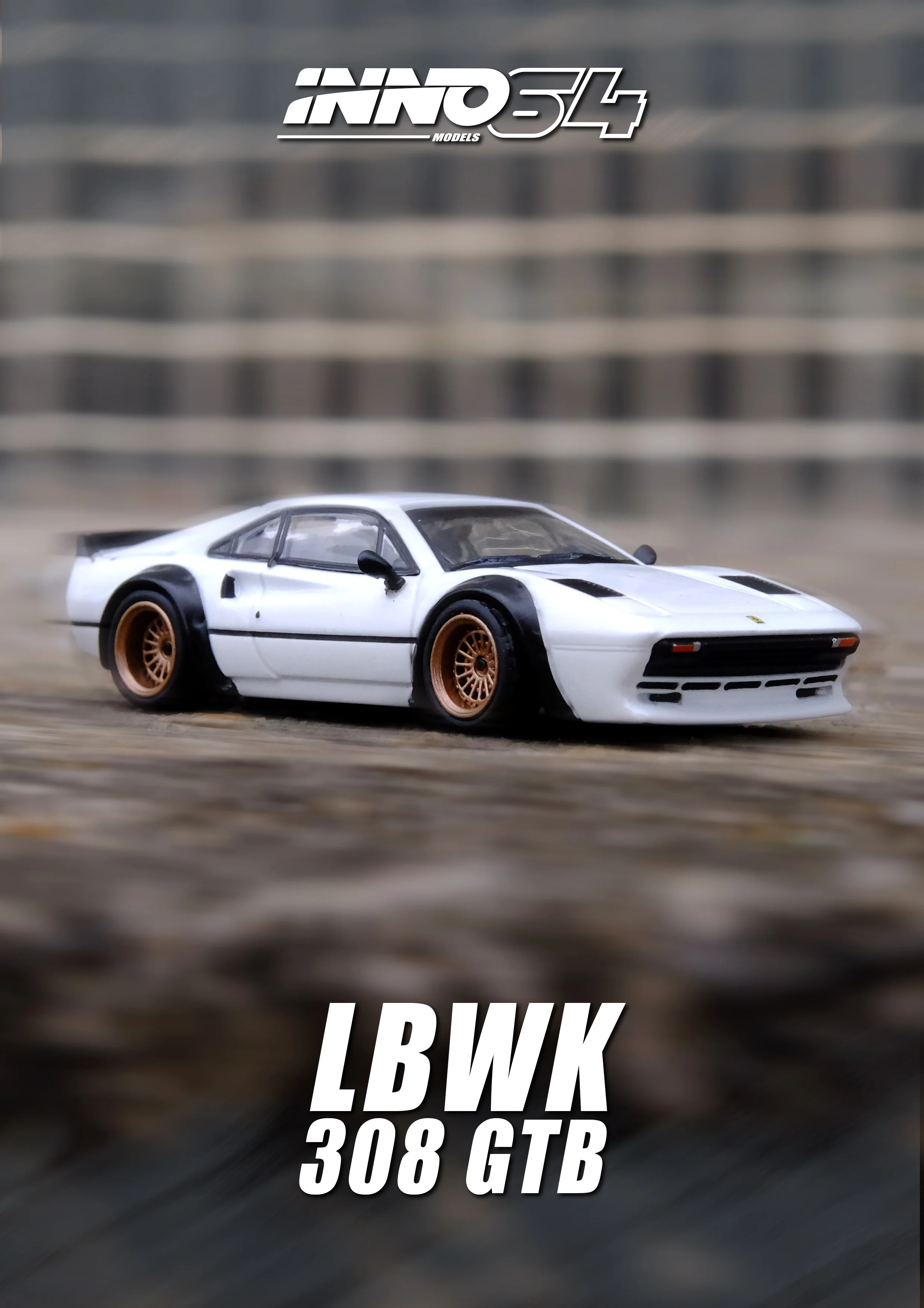 INNO64 1:64 Ferrari 308 GTB Liberty Walk in White - Image 7