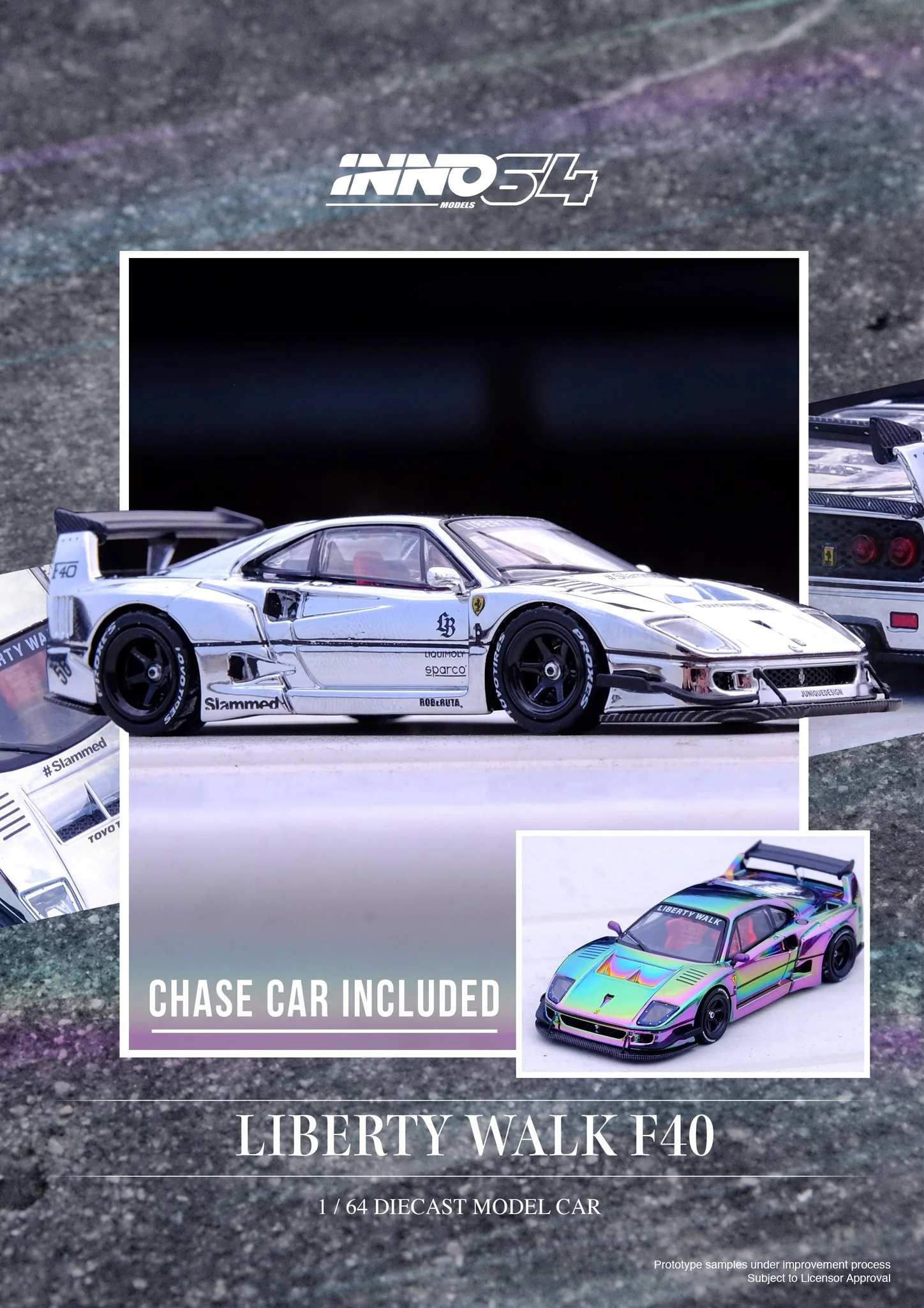 INNO64 1:64 Ferrari F40 Liberty Walk in Hobby Expo China 2024 Edition (ONE CAR PER PERSON) - Image 6