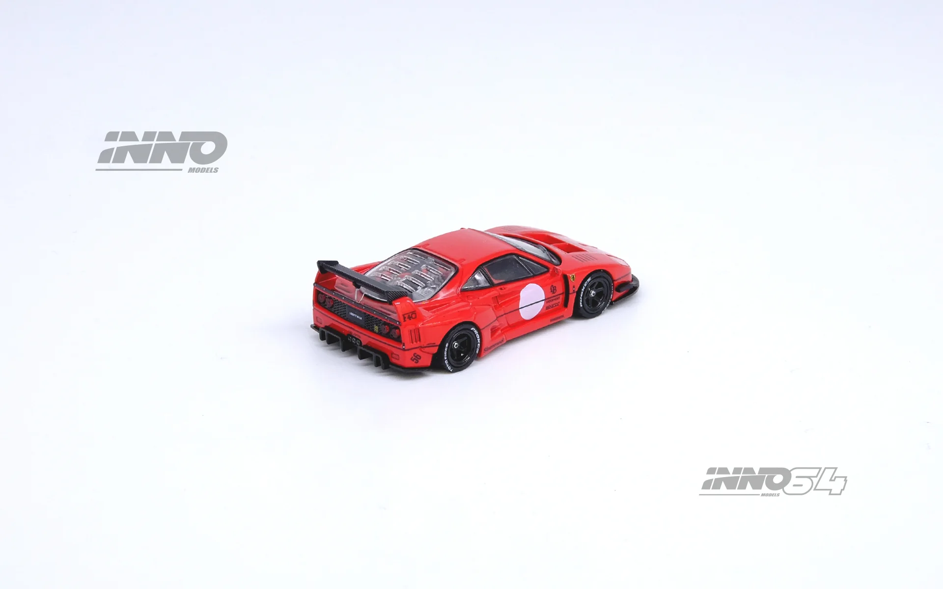 INNO64 1/64 Ferrari F40 Liberty Walk in Red - Image 2