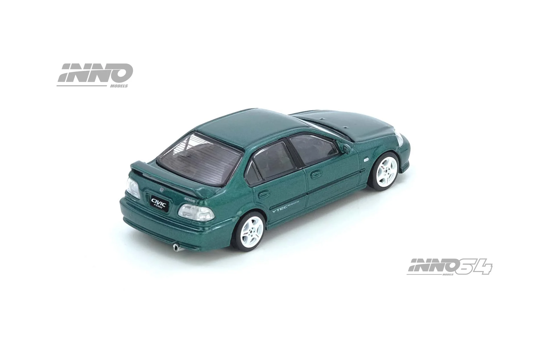 INNO64 1:64 Honda Civic Ferio Si (EK) in Green - Image 2