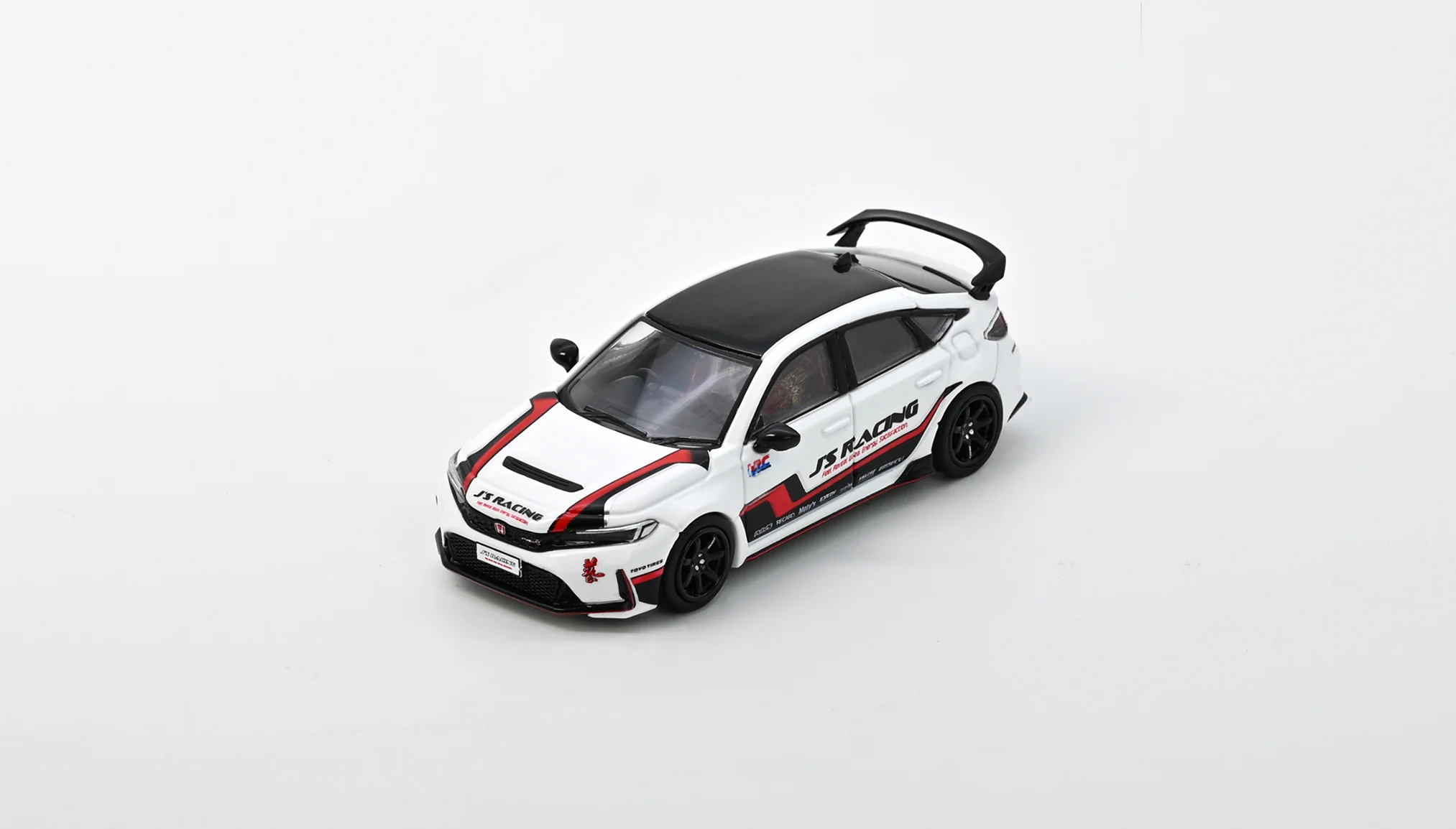 *PREORDER* INNO64 1:64 Honda Civic Type-R (FL5) J's Racing in White - Image 2