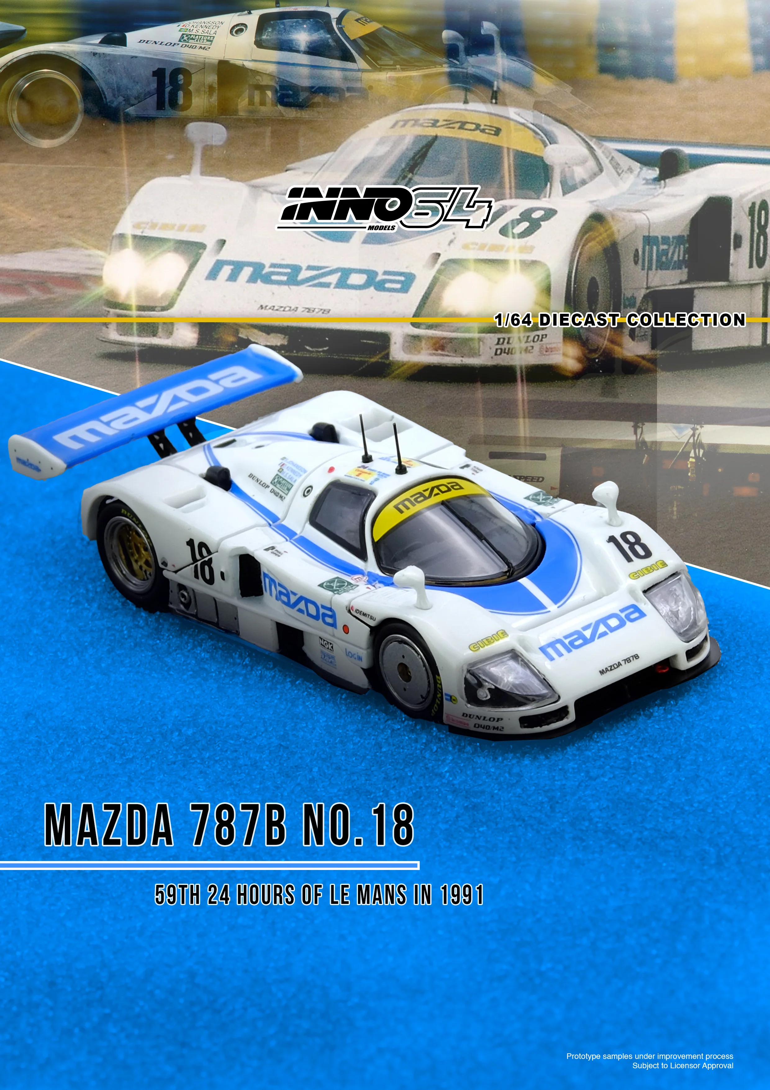 *PREORDER* INNO64 1:64 Mazda 787B #18 59th 24 HR Le Mans 1991 - Image 2