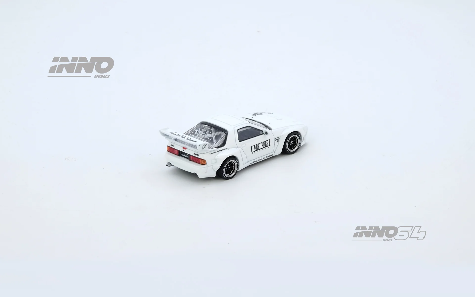 *PREORDER* INNO64 1:64 Mazda RX-7 (FC3S) "PANDEM" in White - Image 4