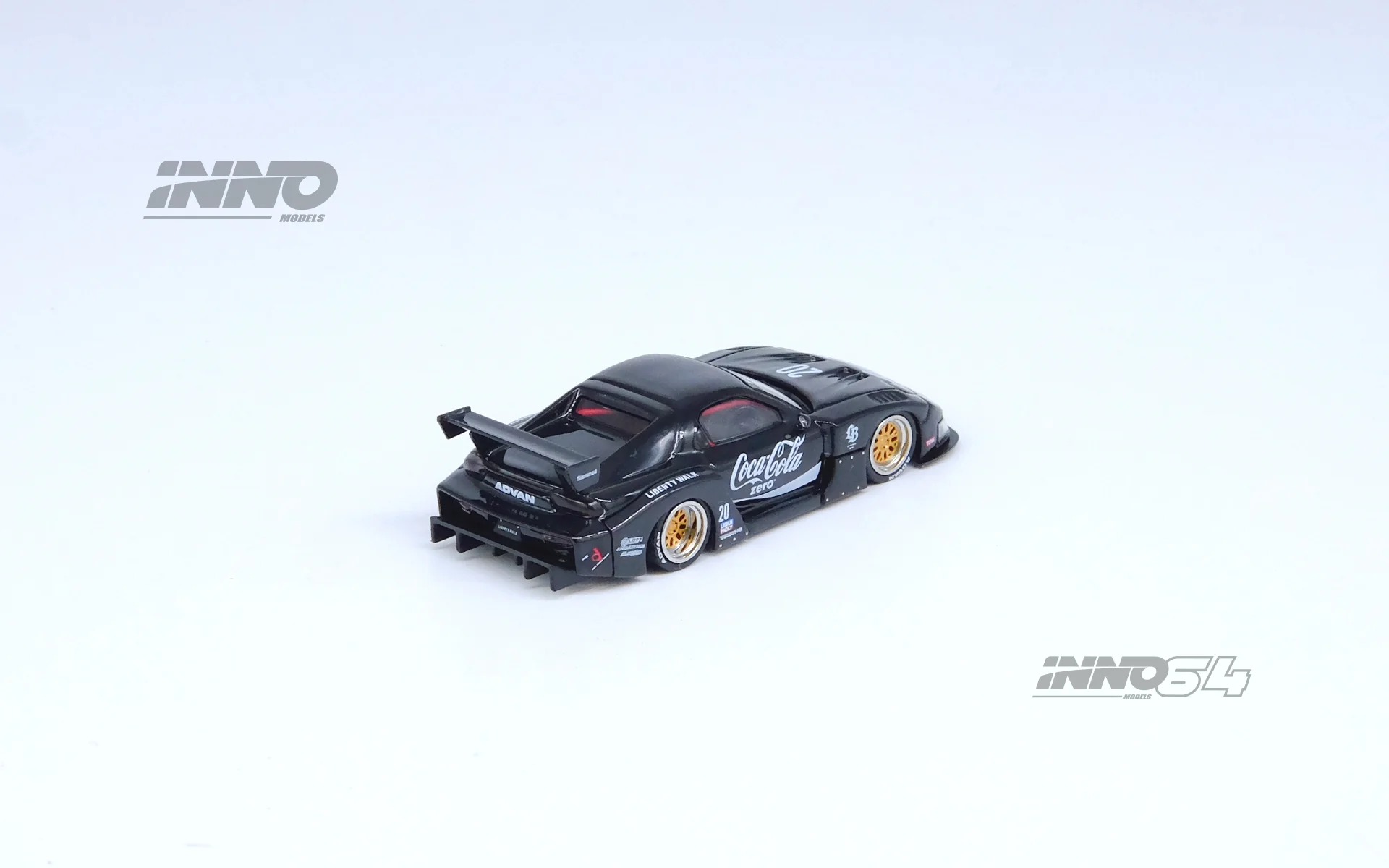 INNO64 1:64 Mazda RX7 (FD3S) LB-SUPER SILHOUETTE in Black - Image 2