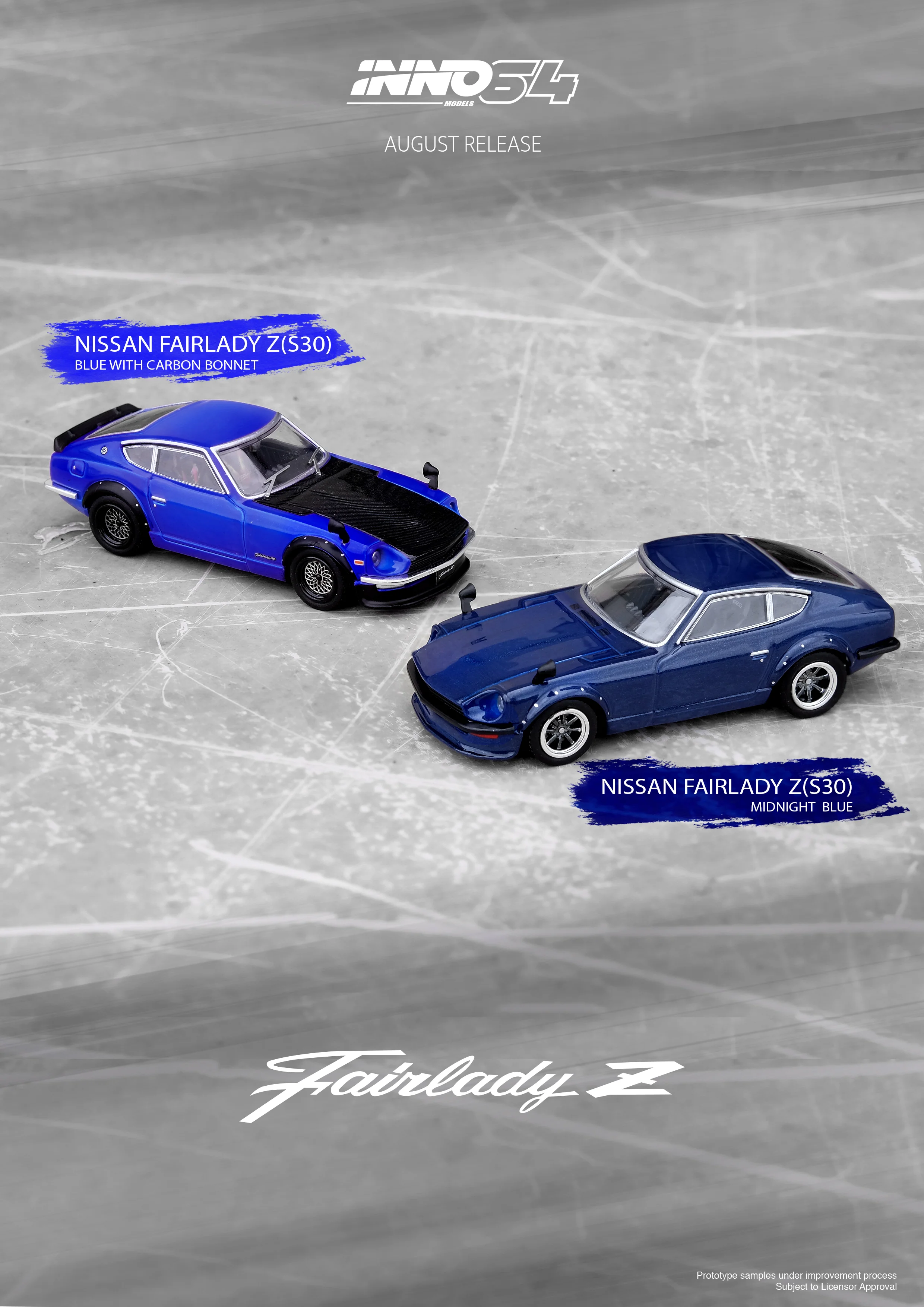 INNO64 1:64 Nissan Fairlady Z (S30) in Dark Blue Metallic - Image 2