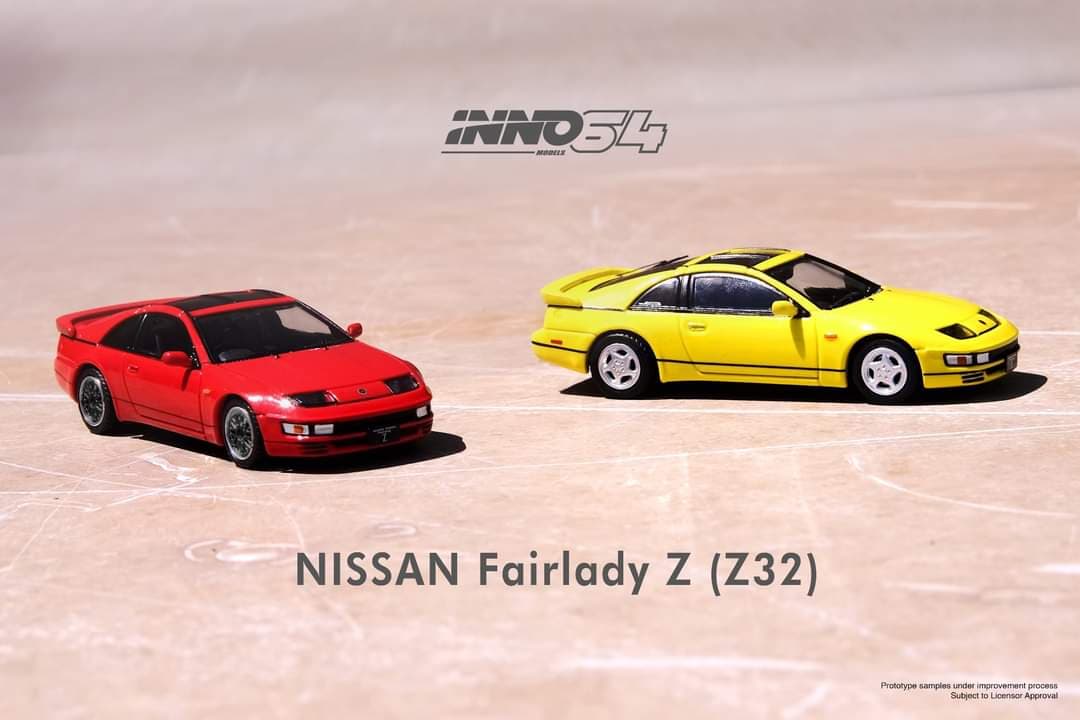 INNO64 1:64 Nissan Fairlady Z (Z32) in Yellow Pearl Glow - Image 2