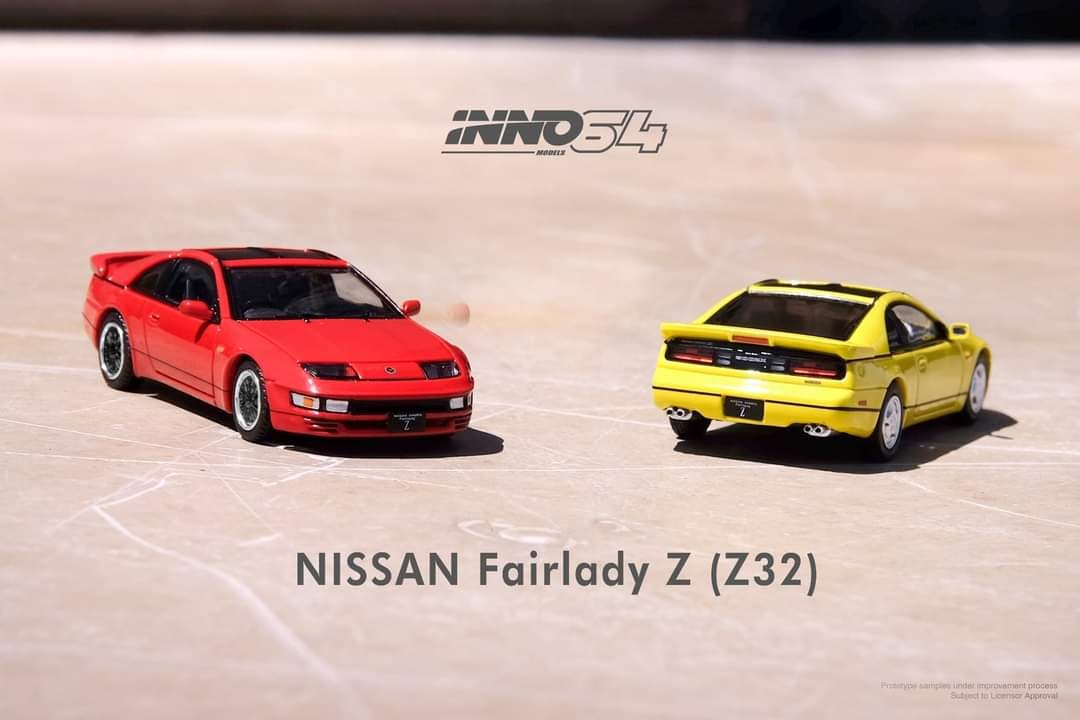 INNO64 1:64 Nissan Fairlady Z (Z32) in Yellow Pearl Glow - Image 3