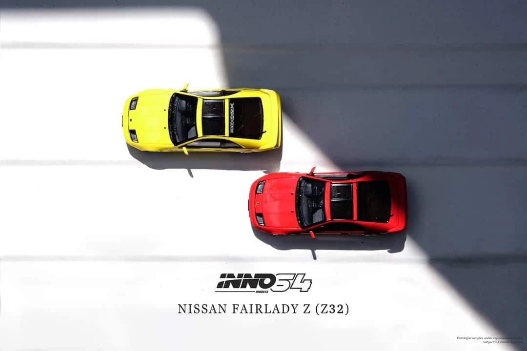 INNO64 1:64 Nissan Fairlady Z (Z32) in Yellow Pearl Glow - Image 4