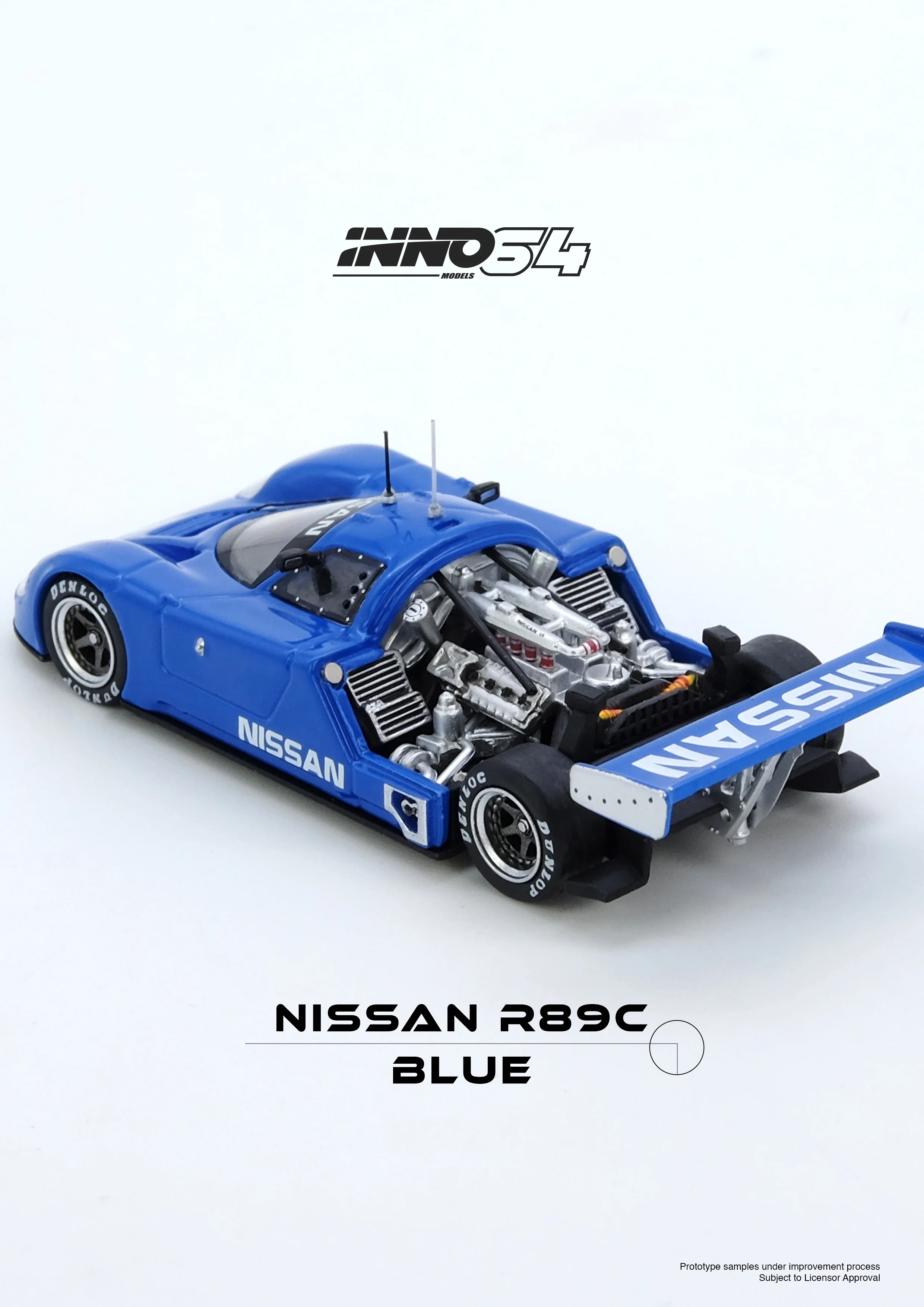 INNO64 1:64 Nissan R89C in Blue - Image 5