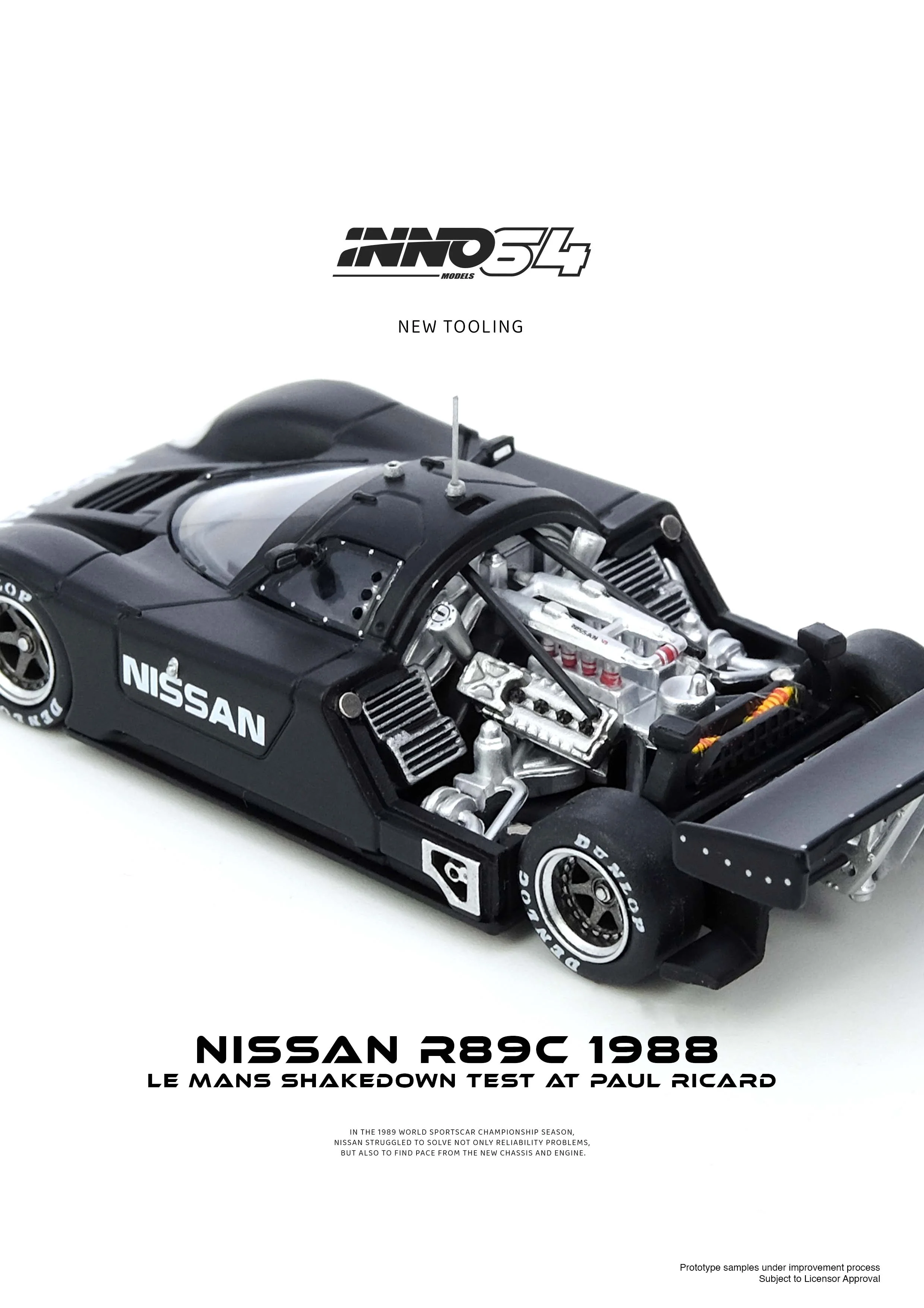 INNO64 1:64 Nissan R89C Le Mnas Shakedown Test at Paul Ricard 1988 - Image 6