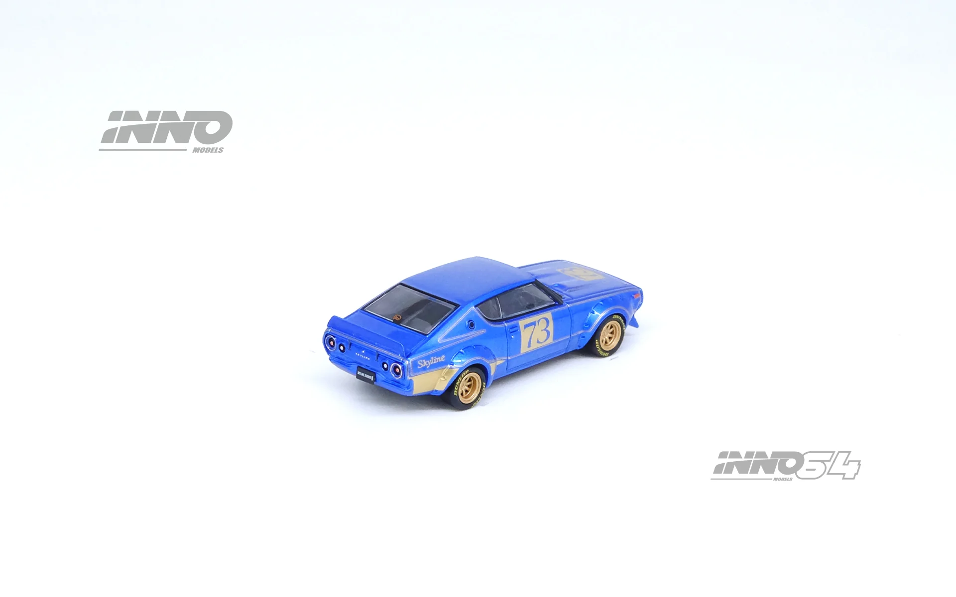 INNO64 1:64 Nissan Skyline 2000GT-R (KPGC110) in Blue Metallic - Image 2