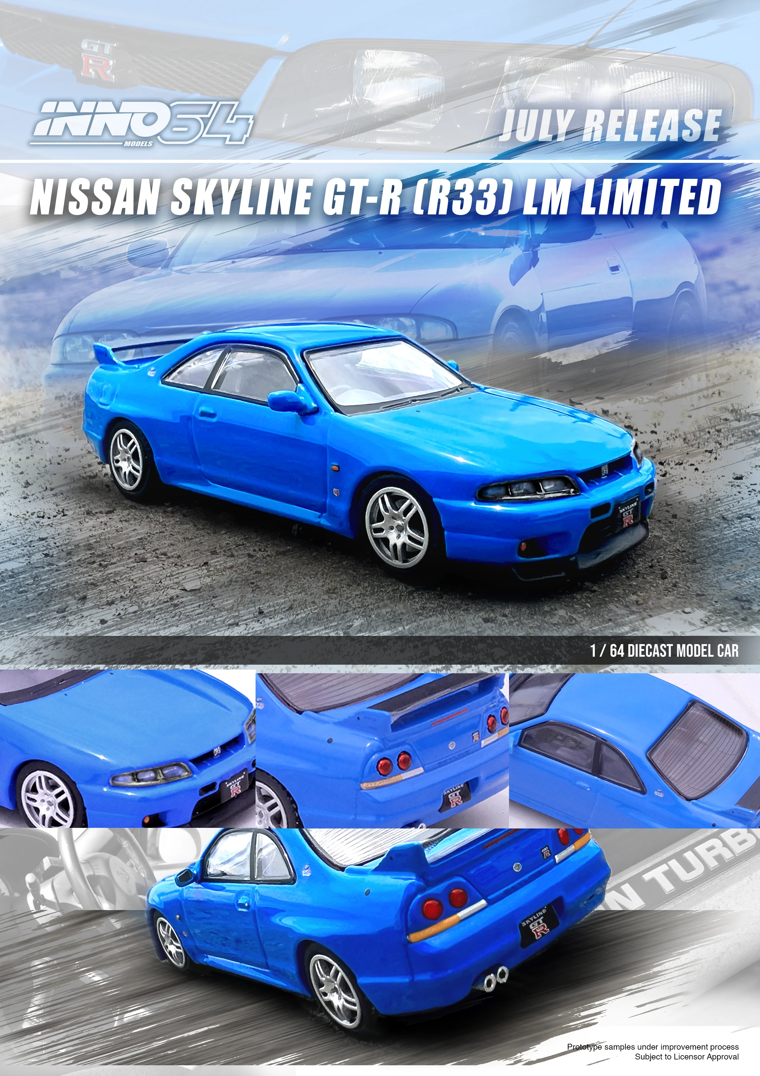 INNO64 1:64 Nissan Skyline GT-R (R33) LM Limited Edition - Image 4