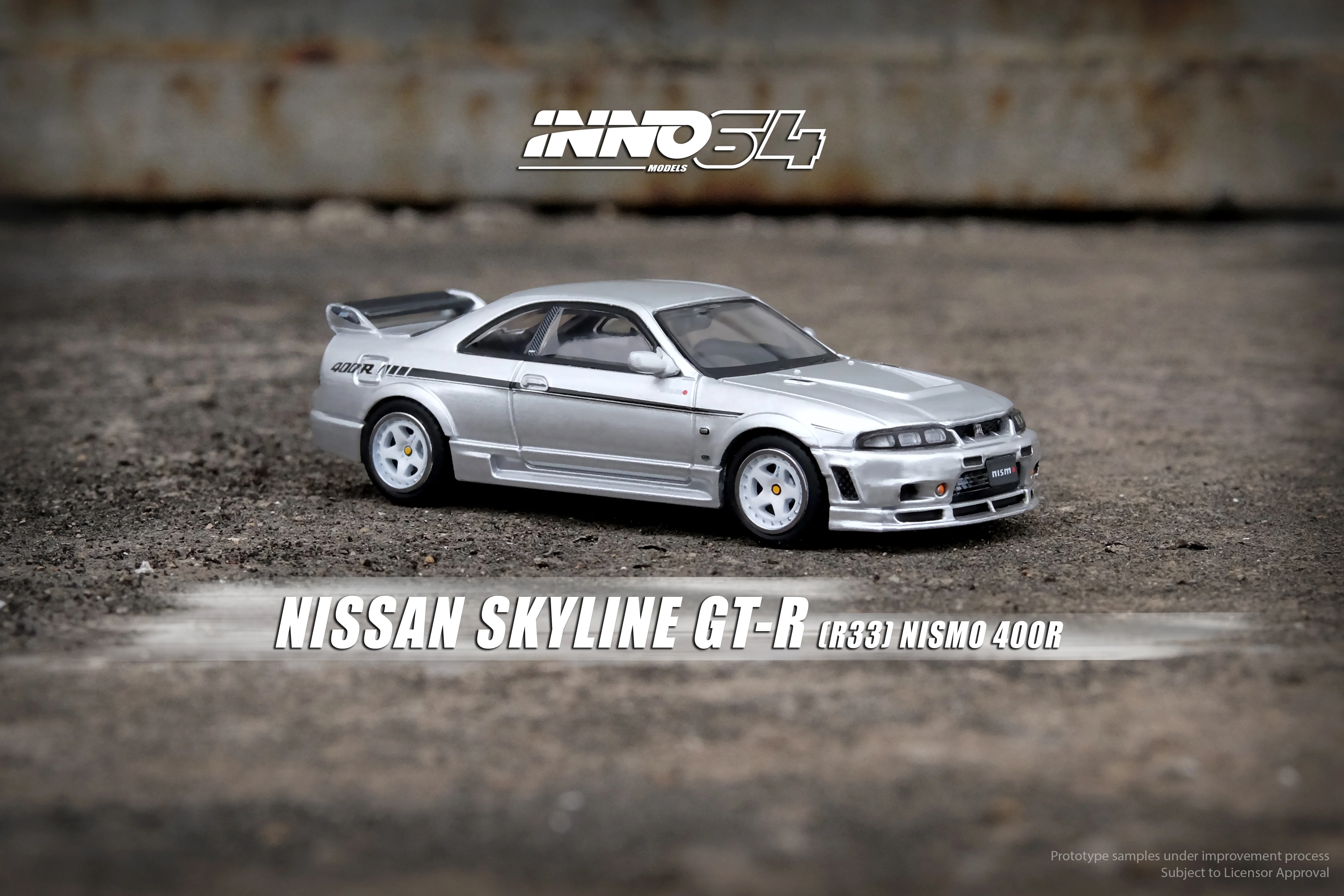 INNO64 1:64 Nissan Skyline GT-R (R33) NISMO 400R in Sonic Silver - Image 3