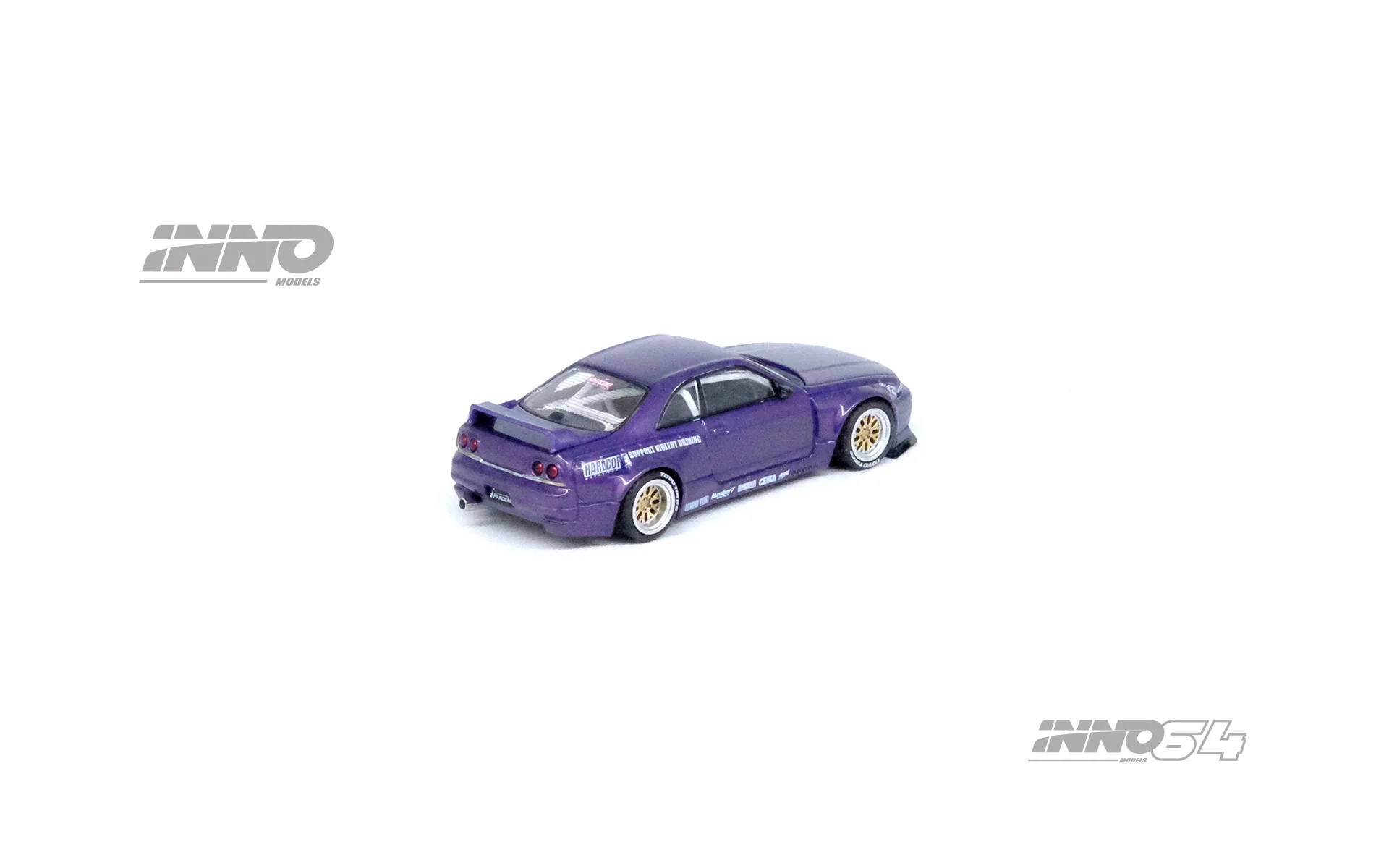 INNO64 1:64 Nissan Skyline GT-R (R33) "Pandem / Rocket Bunny" in Purple - Image 2