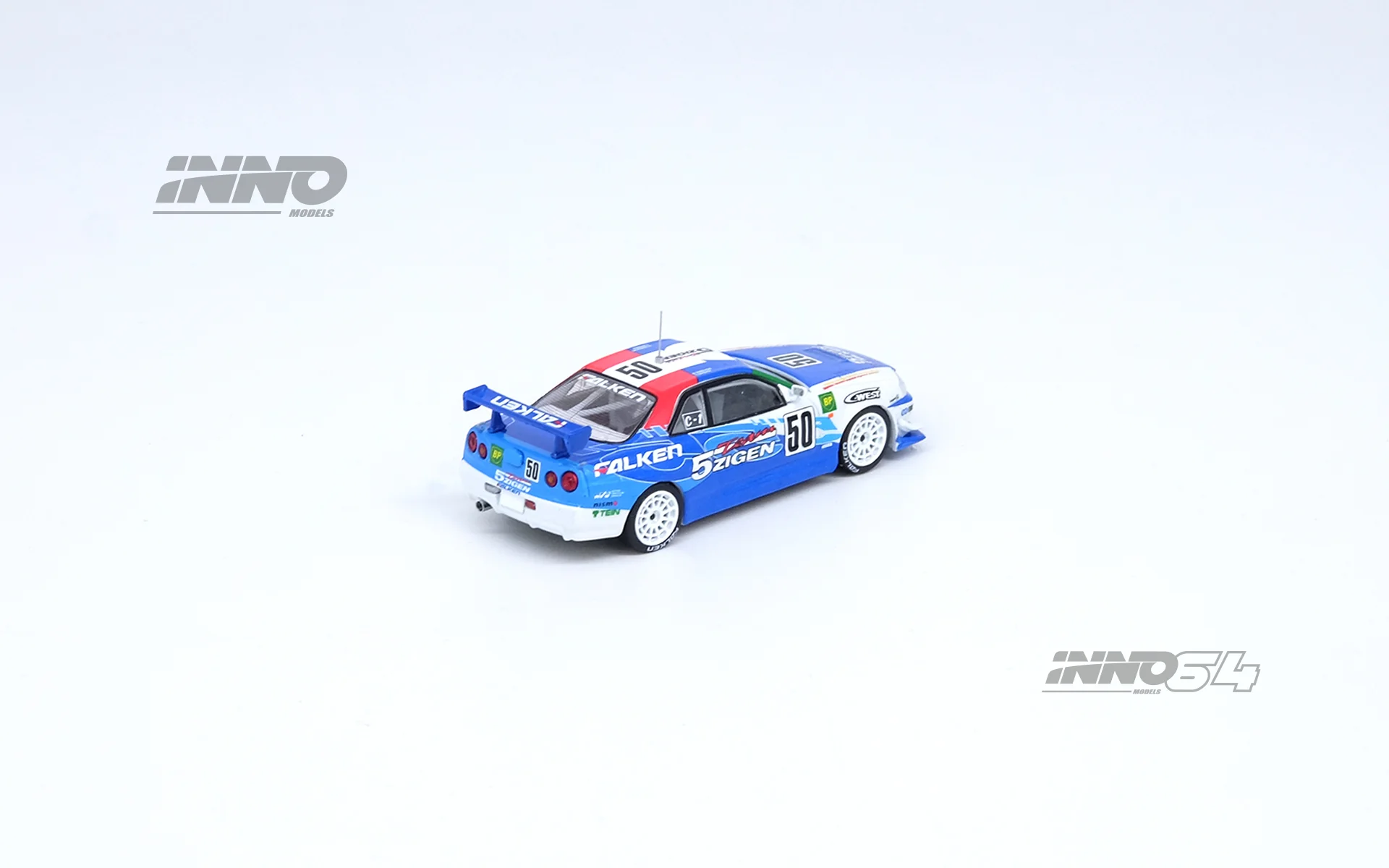 INNO64 1:64 Nissan Skyline GT-R (R34) #50 "5ZIGEN FALKEN" Super Taikyu 2000 N1 Championship Winner - Image 2