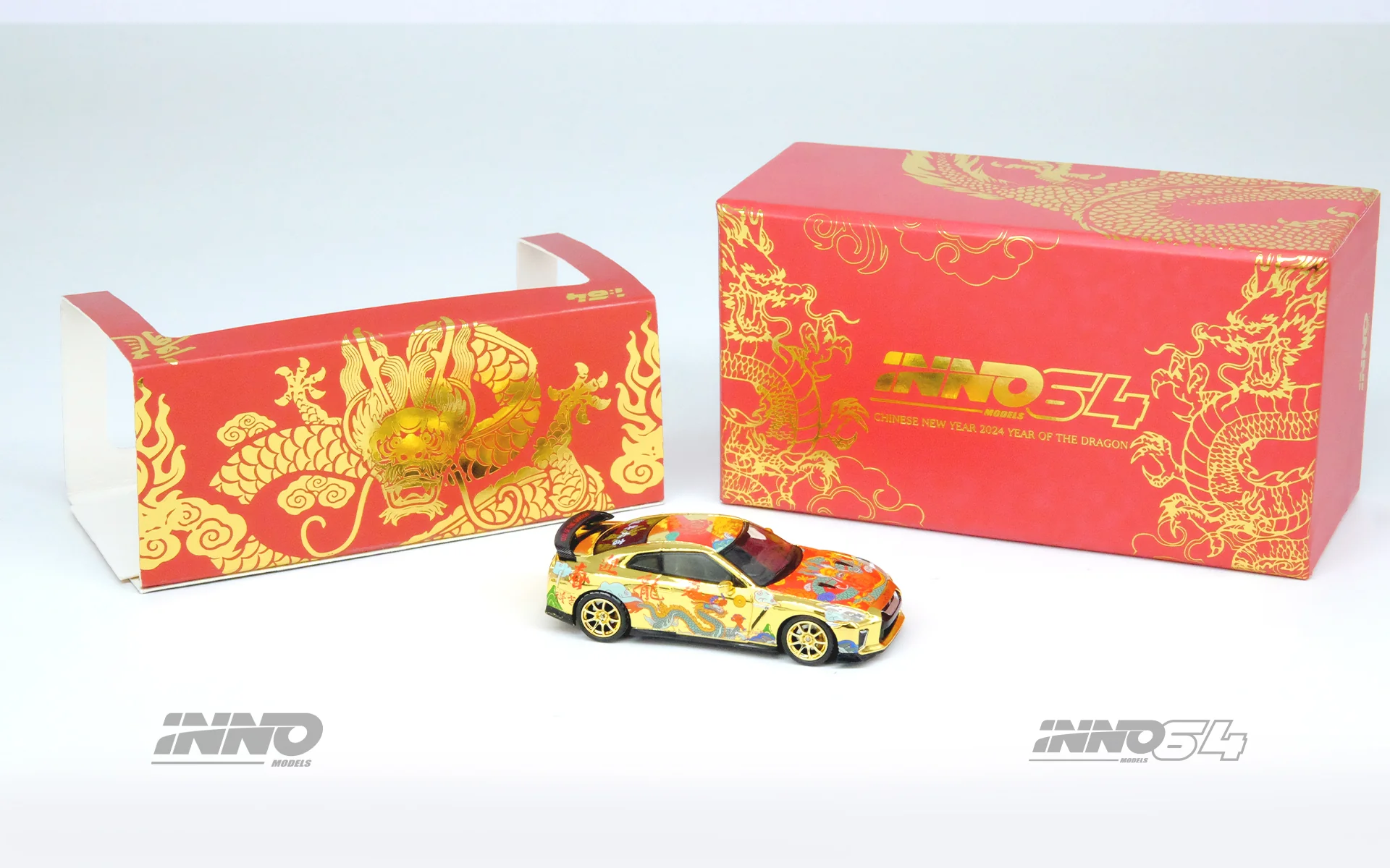 INNO64 1/64 Nissan Skyline GT-R (R35) Year of the Dragon Chinese New Year 2024 Edition - Image 2