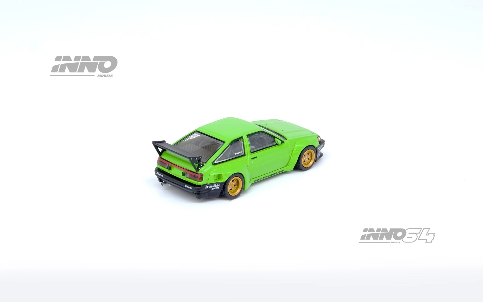 INNO64 1/64 Toyota AE86 Levin "Pandem Rocket Bunny" in Green - Image 2