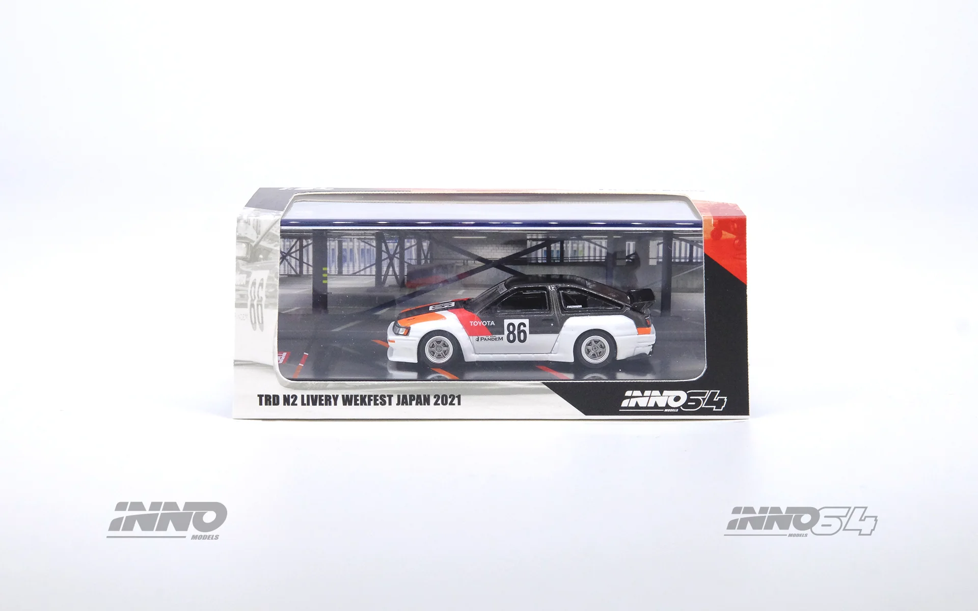 INNO64 1/64 Toyota AE86 Levin Pandem Rocket Bunny "INAZUMA WORX" - Image 4