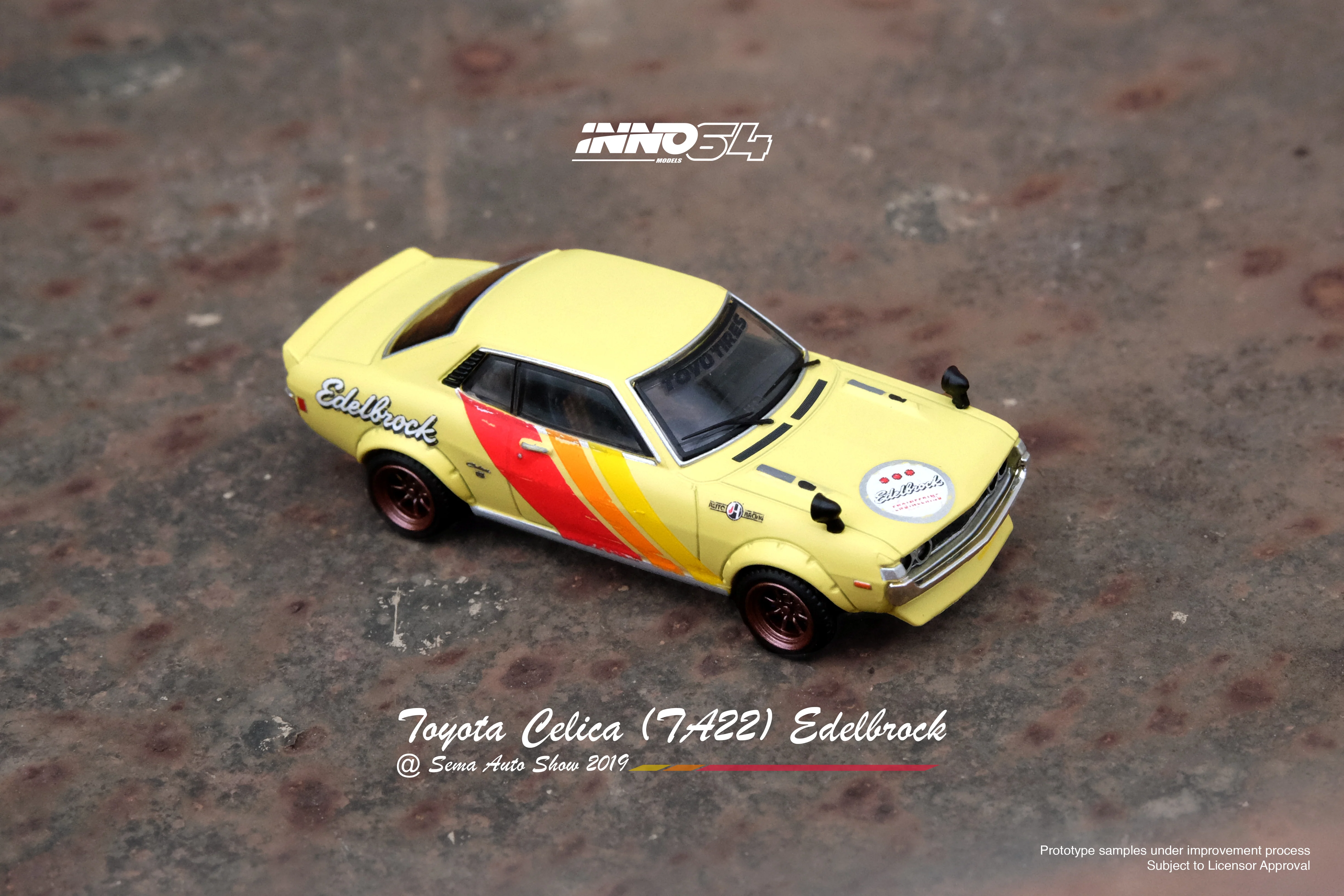 INNO64 1:64 Toyota Celica 1600GT (TA22) "EDELBROCK" SEMA Auto Salon 2019 - Image 4