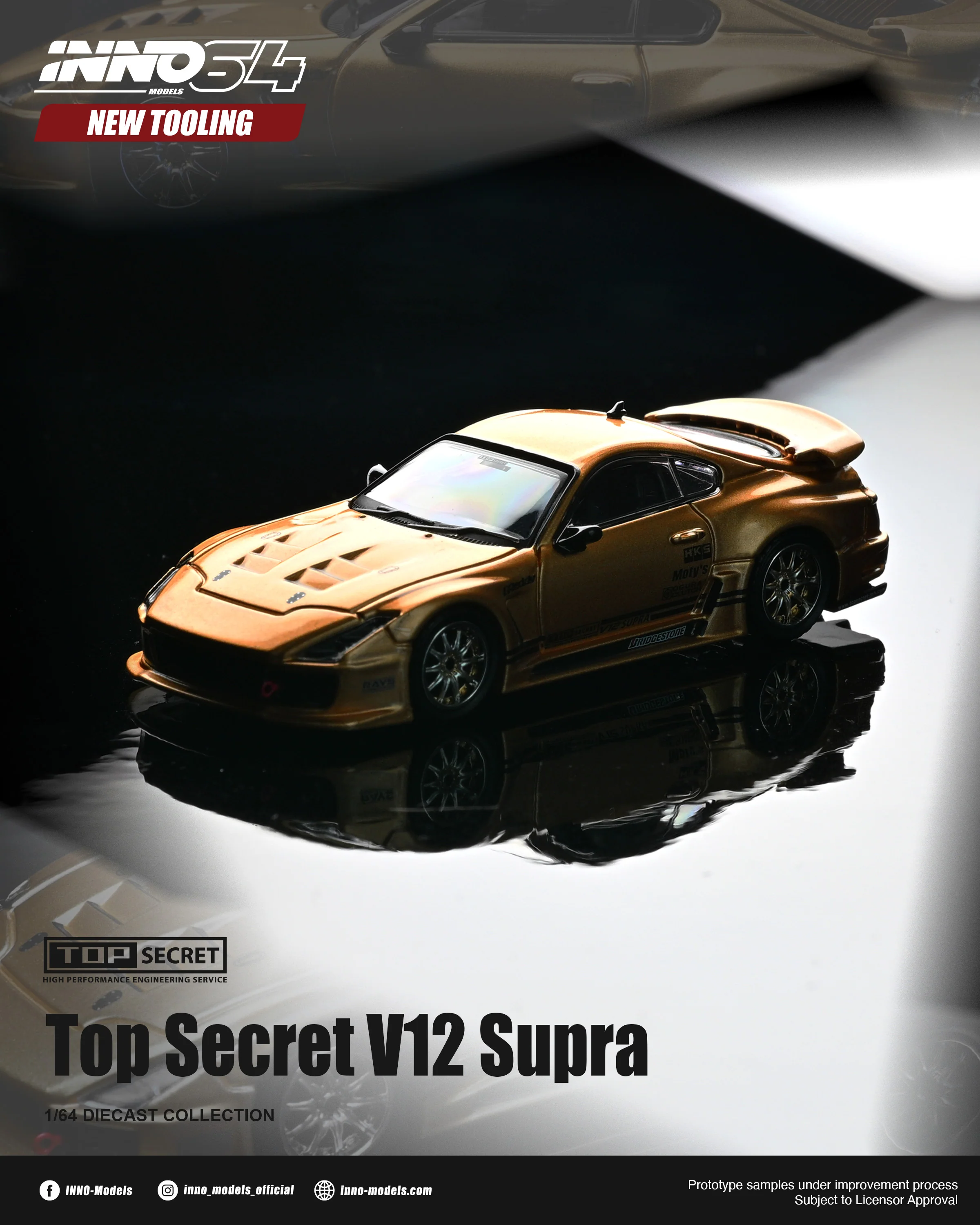 *PREORDER* INNO64 1:64 Toyota Supra (JZA80) TOP SECRET V12 Edition - Image 5