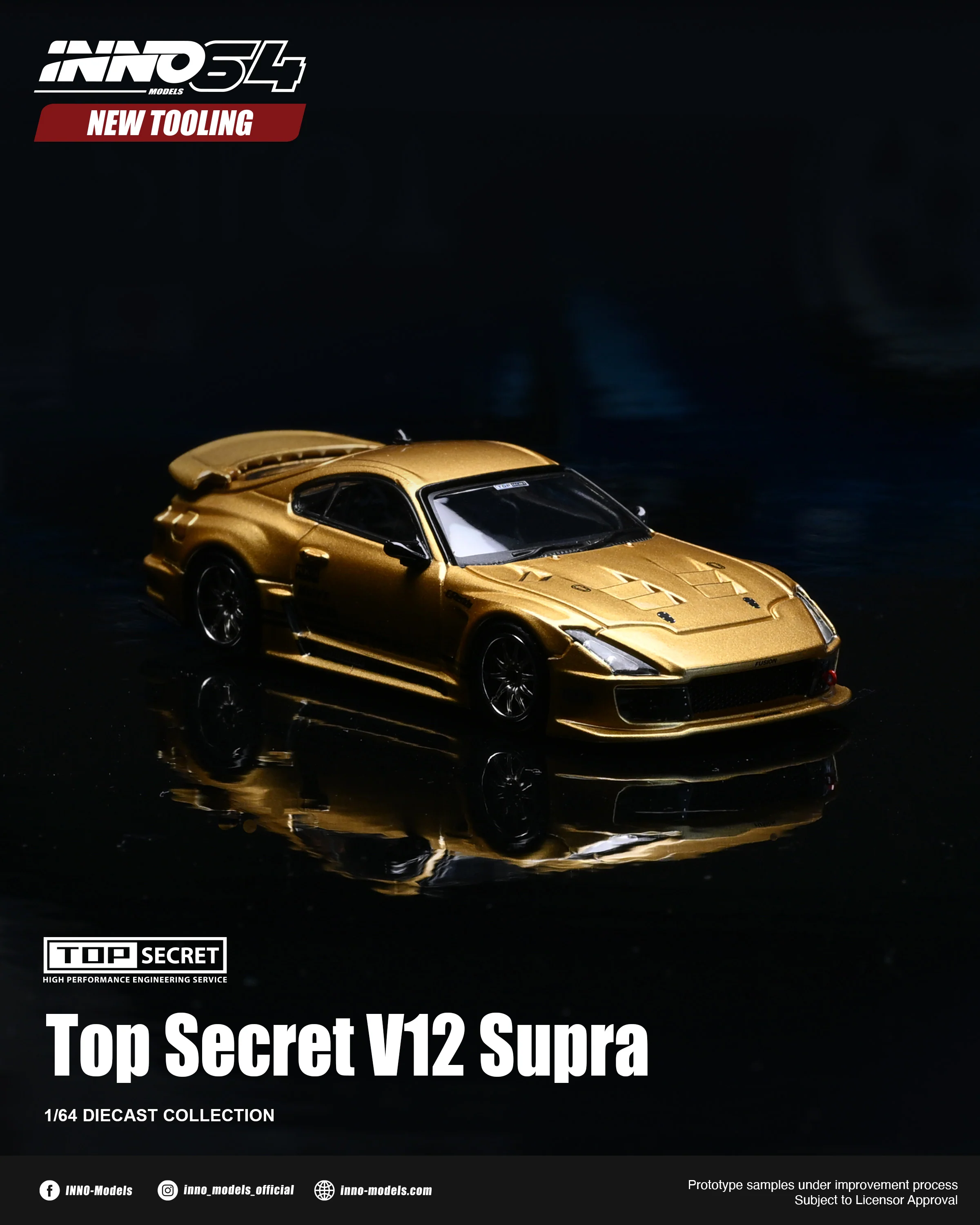 *PREORDER* INNO64 1:64 Toyota Supra (JZA80) TOP SECRET V12 Edition - Image 6