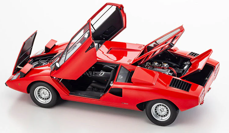Kyosho 1:12 Lamborghini Countach LP400 in Red - Image 3