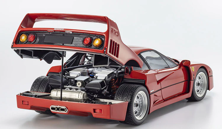 Kyosho 1:18 Ferrari F40 in Red - Image 2