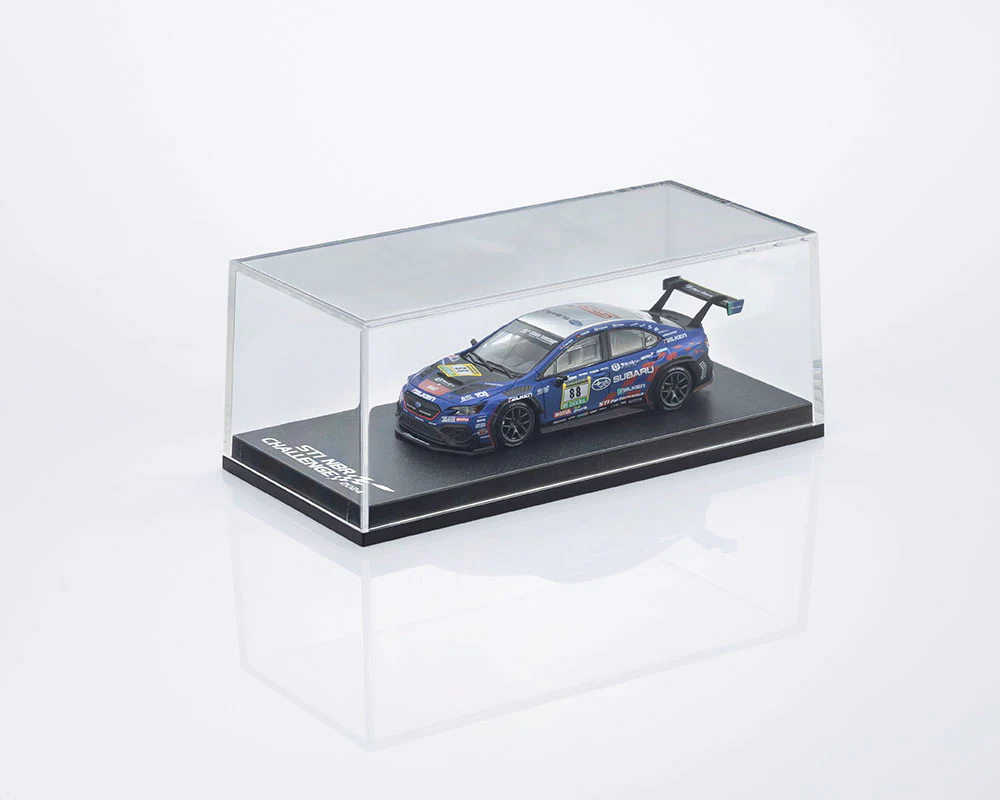 *PREORDER* Kyosho 1:64 Minicar Book Edition Subaru WRX NBR2024 with MOTN LED Base Compatible in Blue - Image 2