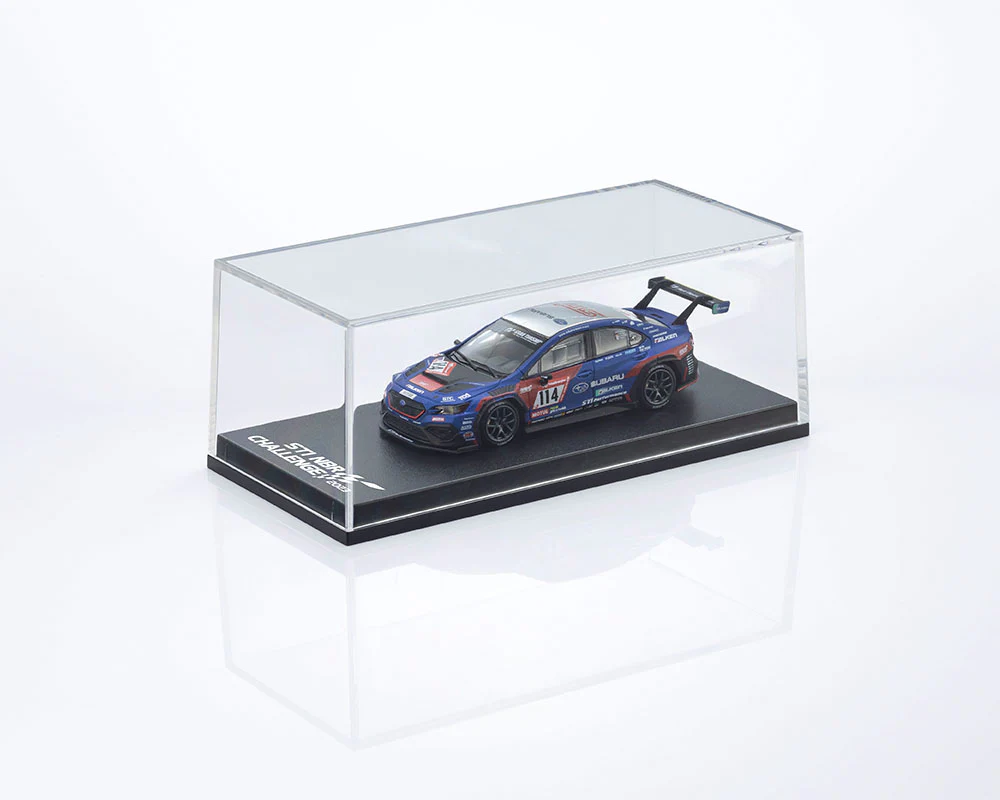 *PREORDER* Kyosho 1:64 Minicar Book Edition Subaru WRX NBR2023 with MOTN LED Base Compatible in Blue - Image 2
