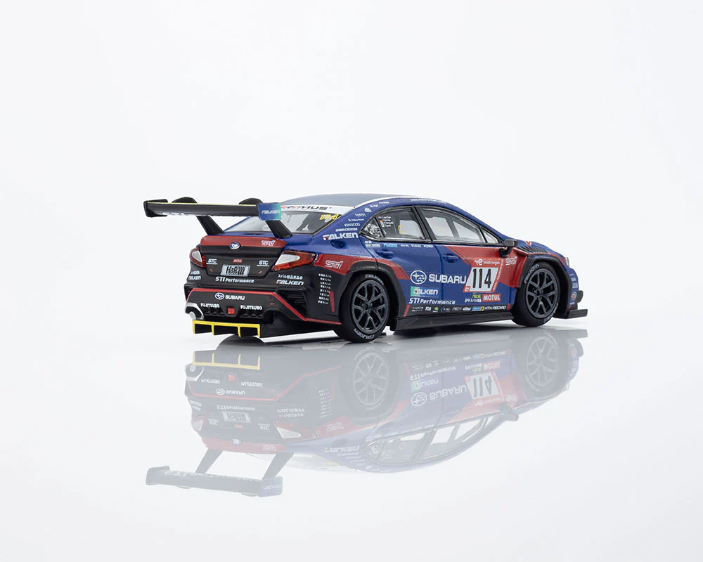 *PREORDER* Kyosho 1:64 Minicar Book Edition Subaru WRX NBR2023 with MOTN LED Base Compatible in Blue - Image 3