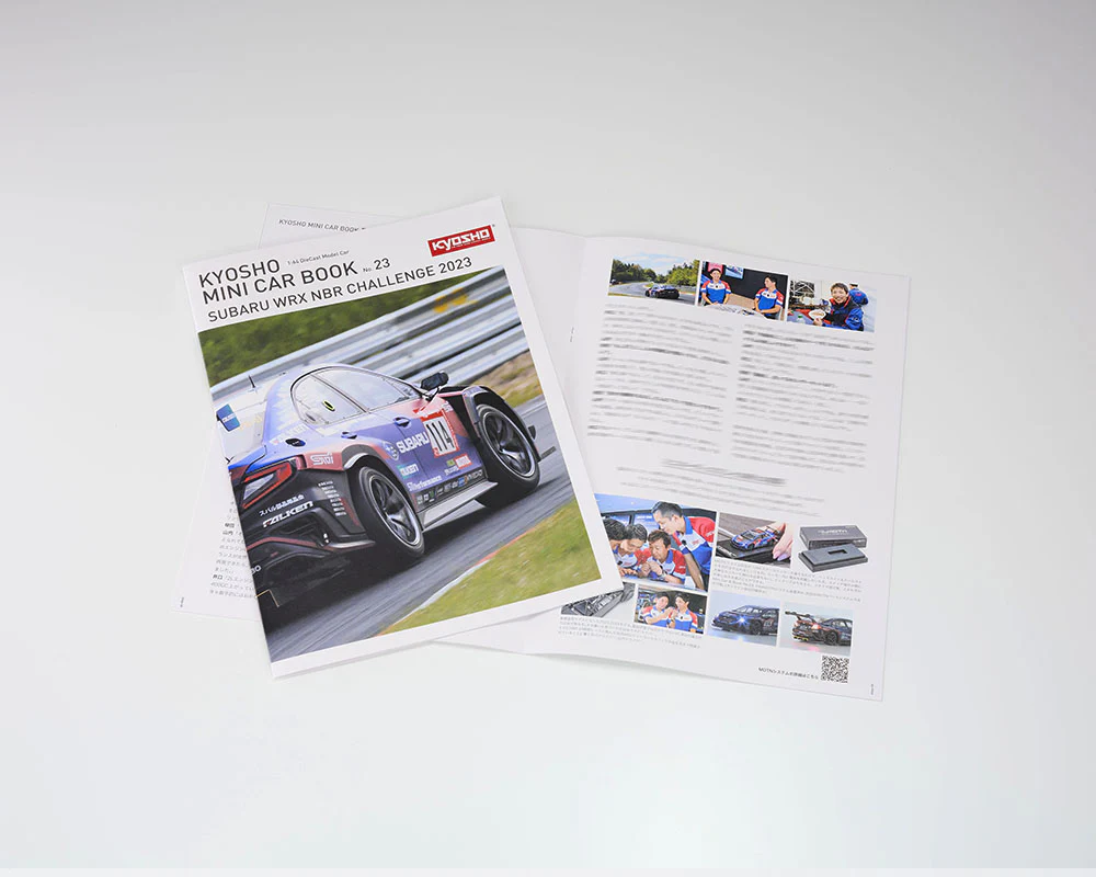 *PREORDER* Kyosho 1:64 Minicar Book Edition Subaru WRX NBR2023 with MOTN LED Base Compatible in Blue - Image 5