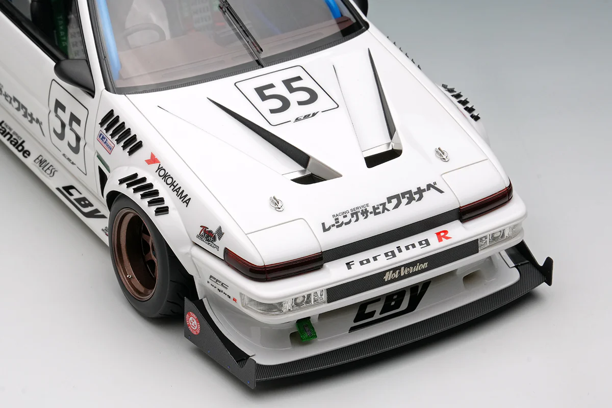*PREORDER* Make Up Co., Ltd. 1:18 Toyota Sprinter Trueno (AE86) 3Door Crystal Body Yokohama Edition - Image 3