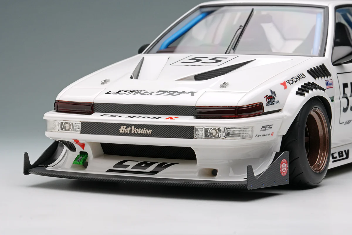 *PREORDER* Make Up Co., Ltd. 1:18 Toyota Sprinter Trueno (AE86) 3Door Crystal Body Yokohama Edition - Image 7