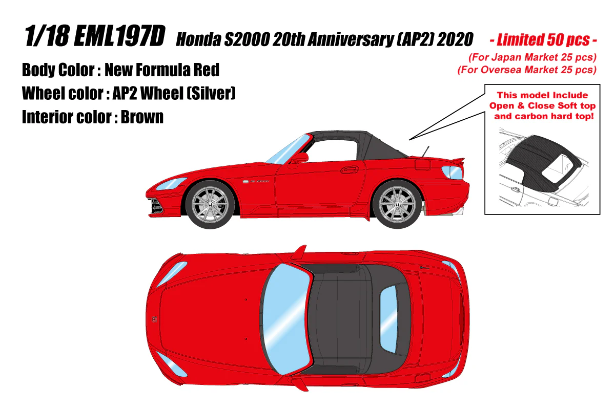 Make Up Co., Ltd / Eidolon 1:18 Honda S2000 (AP2) 20th Anniversary Edition - Image 9