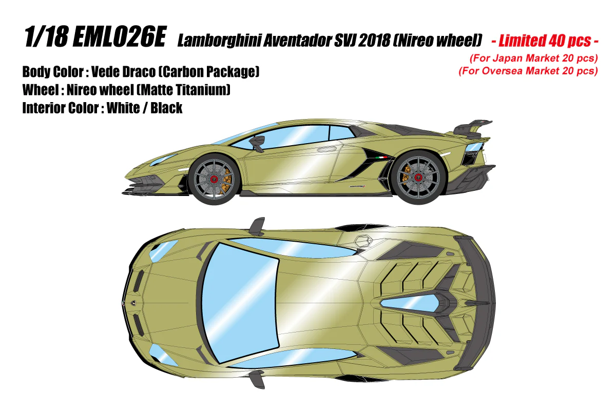 Make Up Co., Ltd / EIDOLON 1:18 Lamborghini Aventador SVJ 2018 (Nireo Wheel) - Image 23