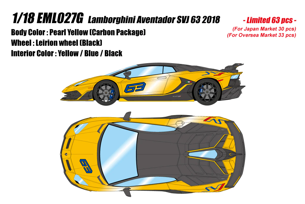 Make Up Co., Ltd / EIDOLON 1:18 Lamborghini Aventador SVJ 63 2018 Carbon Package - Image 7