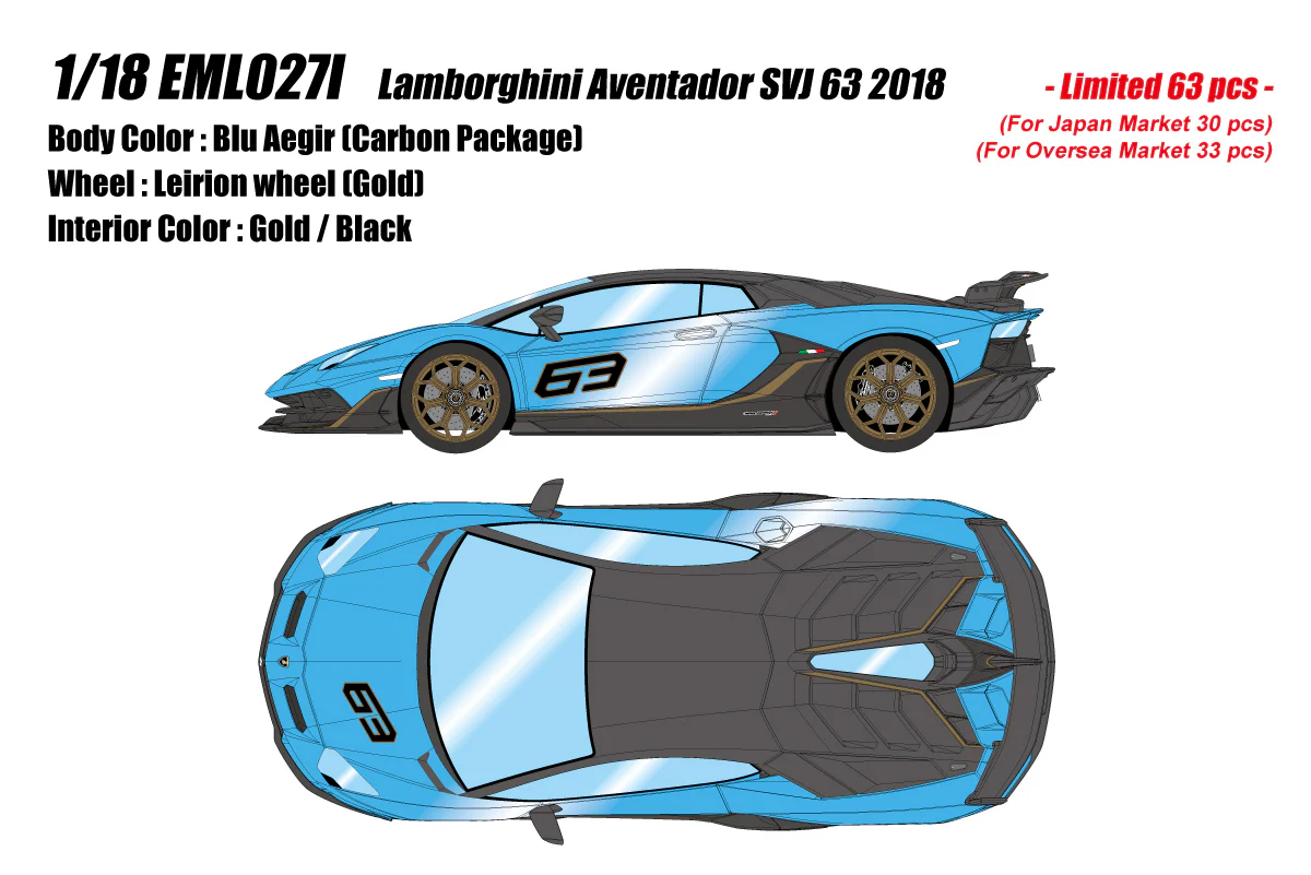 Make Up Co., Ltd / EIDOLON 1:18 Lamborghini Aventador SVJ 63 2018 Carbon Package - Image 9