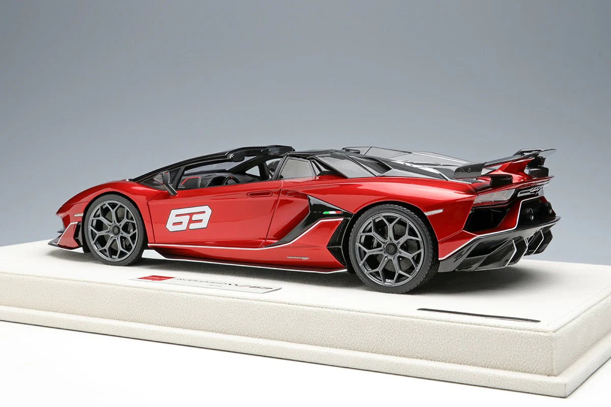 Make Up Co., Ltd / EIDOLON 1:18 Lamborghini Aventador SVJ 63 Roadster 2019 in Candy Red - Image 2