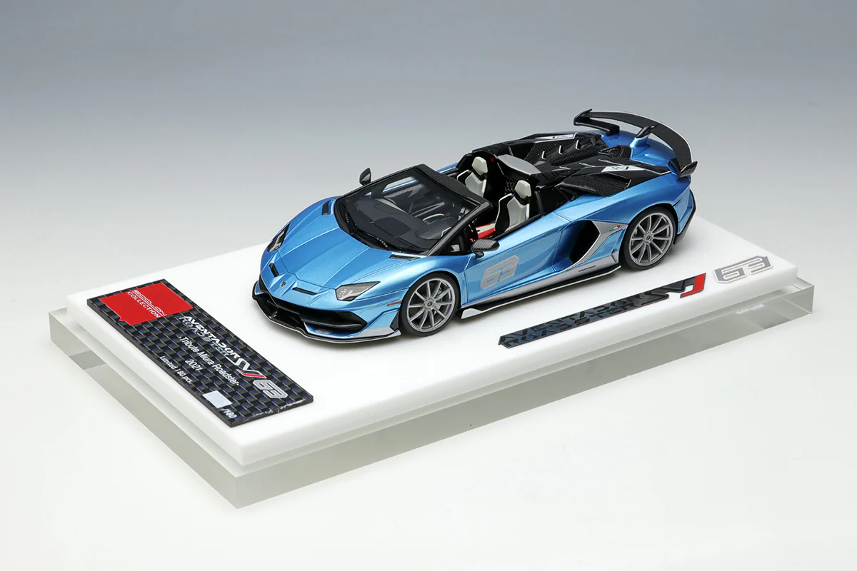 Make Up Co., Ltd / EIDOLON 1:43 Lamborghini Aventador SVJ 63 Roadster -Tribute Miura Roadster- 2021 - Image 9