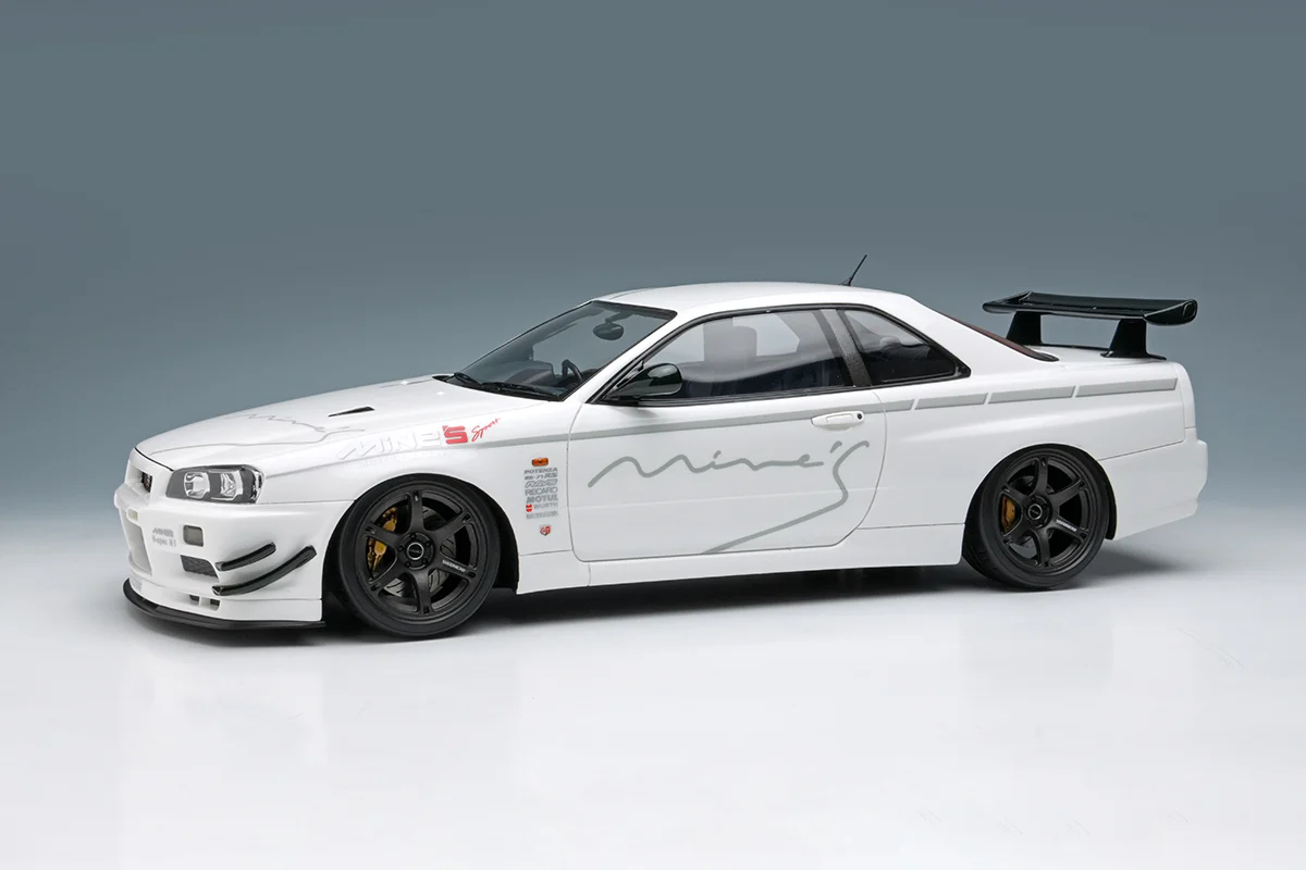 Make Up Co., Ltd / Eidolon 1:18 Nissan Skyline GT-R (BNR34) Mine's V-spec N1 Tokyo Auto Salon 2024