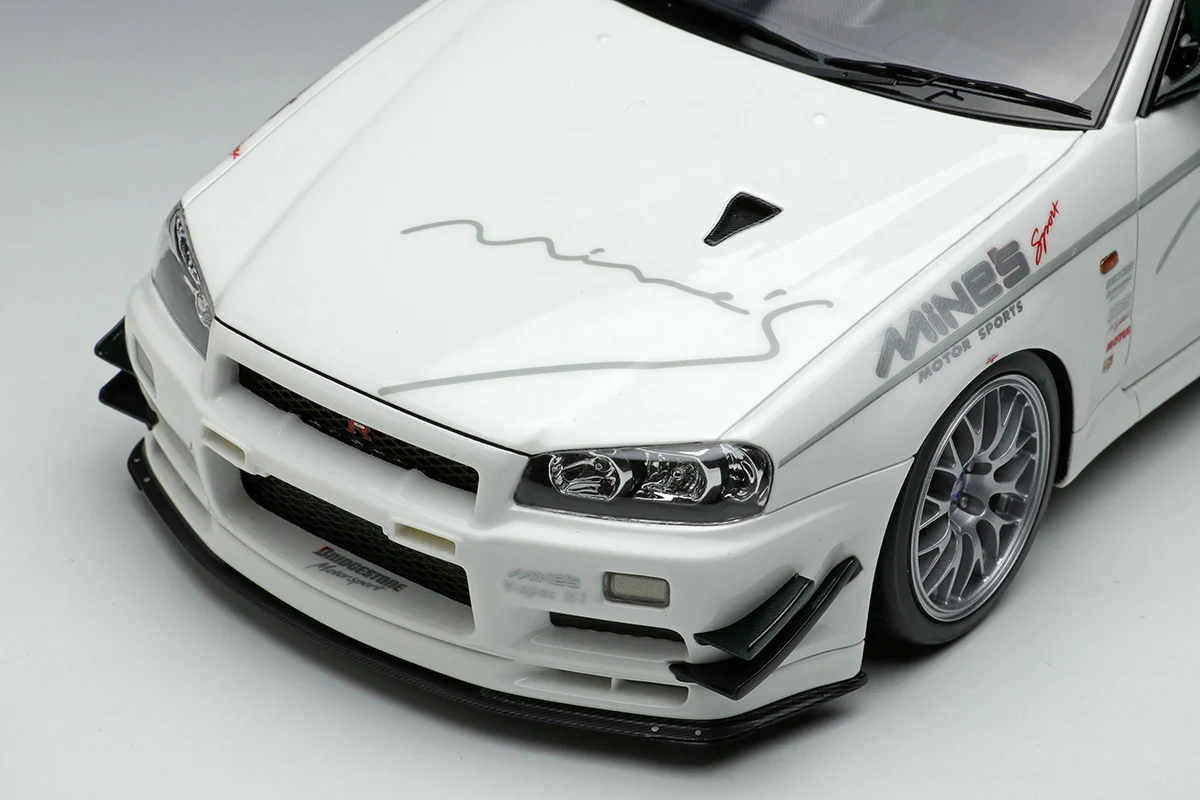 Make Up Co., Ltd / Eidolon 1:18 Nissan Skyline GT-R (BNR34) Mine's V-spec N1 2021 with BBS Wheel - Image 3