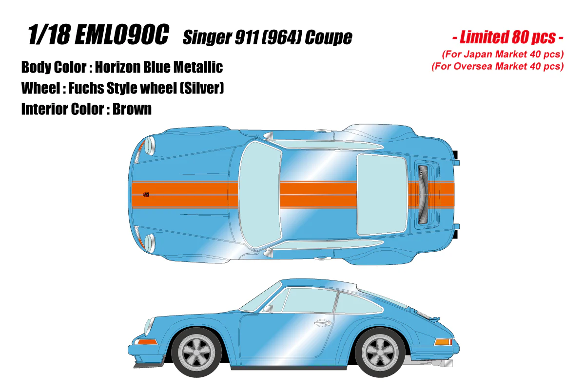 Make Up Co., Ltd / EIDOLON 1:18 Porsche 911 (964) Singer Coupe - Image 8