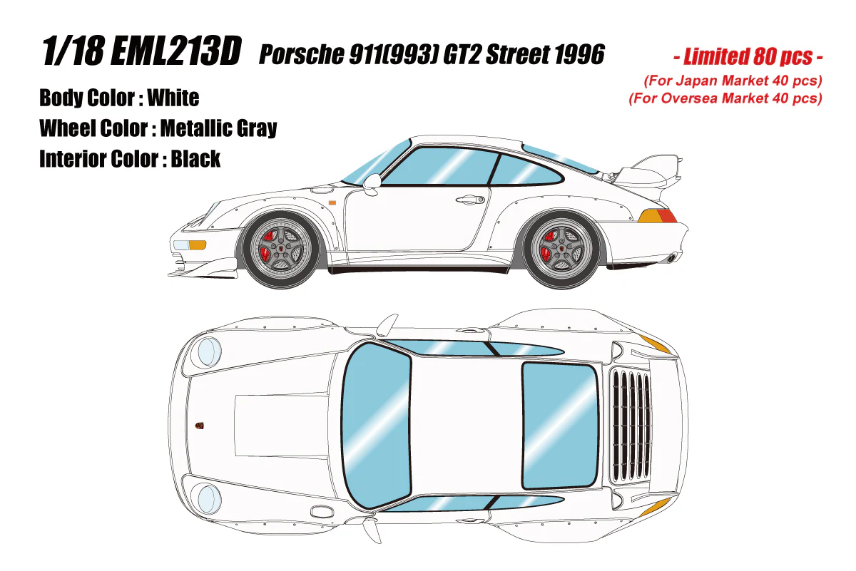 *PREORDER* Make Up Co., Ltd. / Eidolon 1:18 Porsche 911 (993) GT2 Street 1996 - Image 9