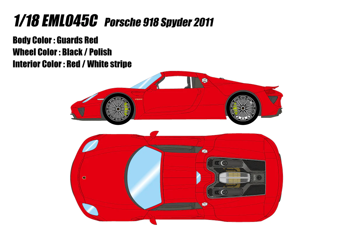 Make Up Co., Ltd / Eidolon 1:18 Porsche 918 Spyder 2011 - Image 8