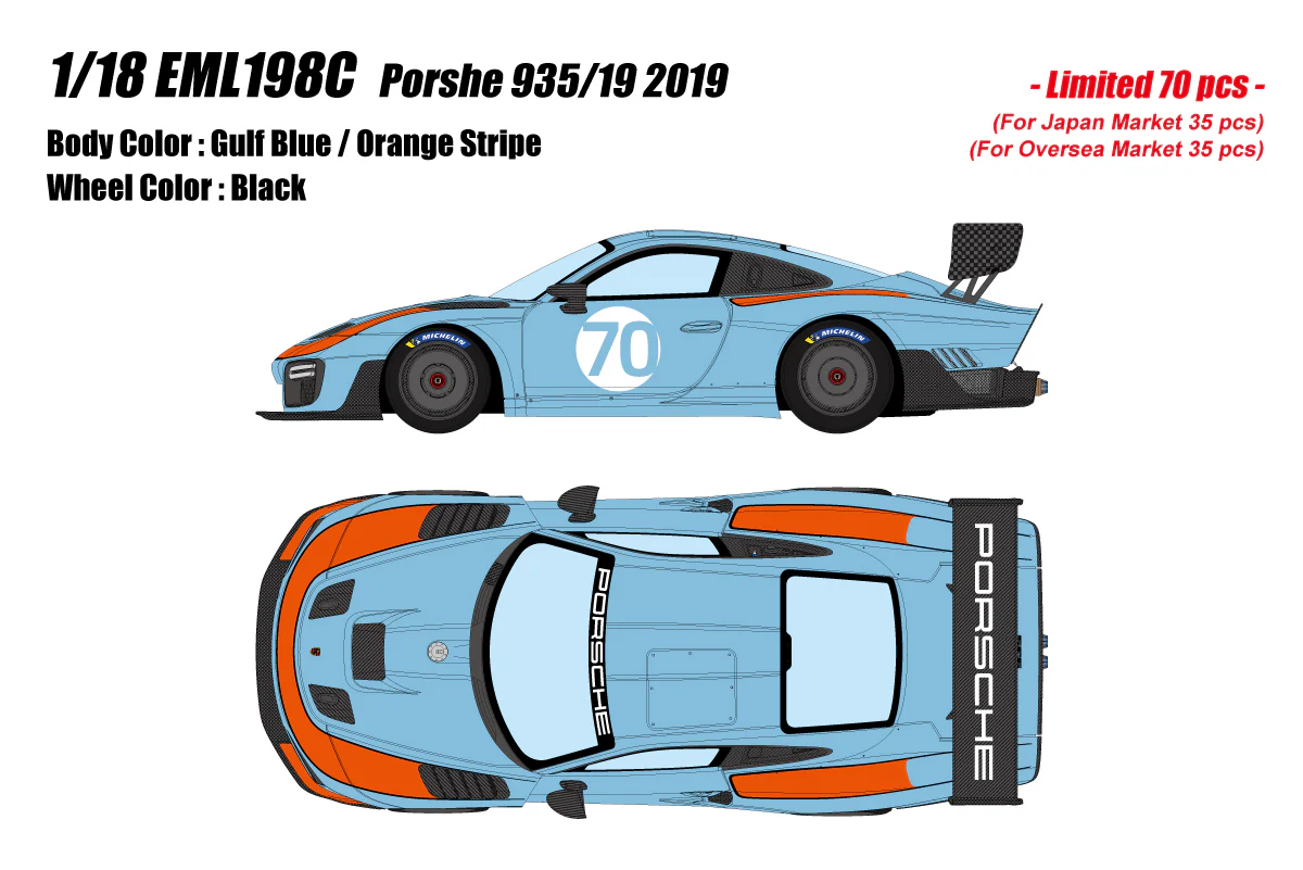 *PREORDER* Make Up Co., Ltd. / EIDOLON 1:18 Porsche 935/19 2019 - Image 3