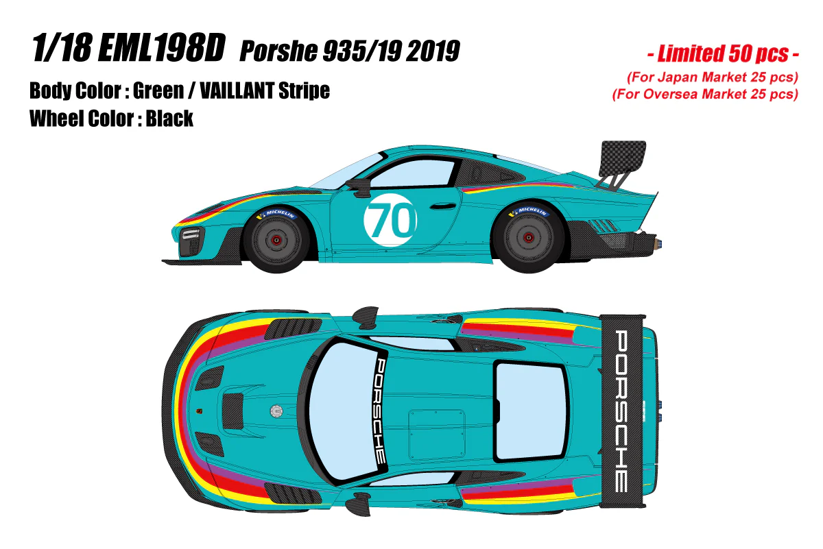*PREORDER* Make Up Co., Ltd. / EIDOLON 1:18 Porsche 935/19 2019 - Image 4