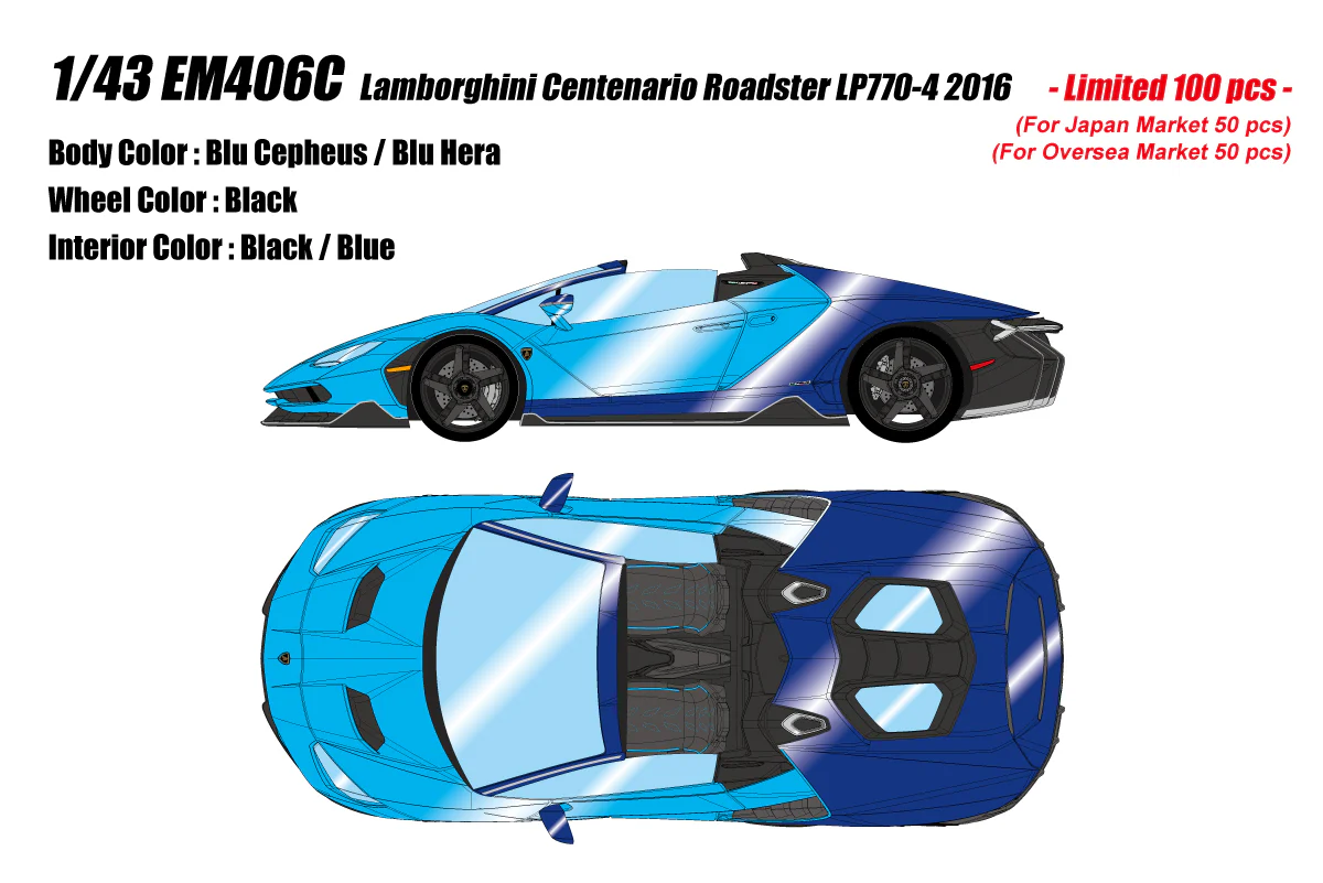 Make Up Co., Ltd / Eidolon 1:43 Lamborghini Centenario Roadster LP770-4 2016 - Image 2