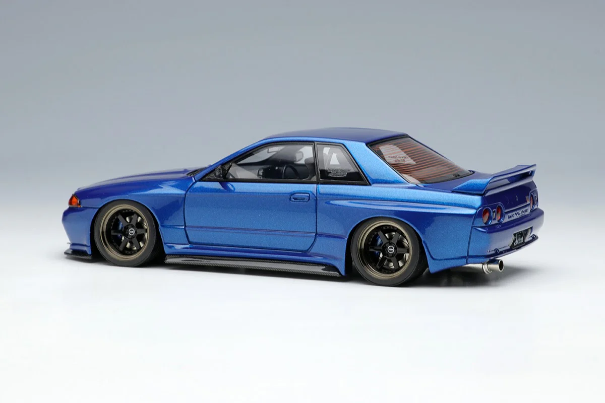 *PREORDER* Make Up Co., Ltd / Eidolon 1:43 Nissan Skyline GT-R (BNR32) Garage Active Skyline GT-R Widebody (RC-VI Wheel) in Bayside Blue - Image 2