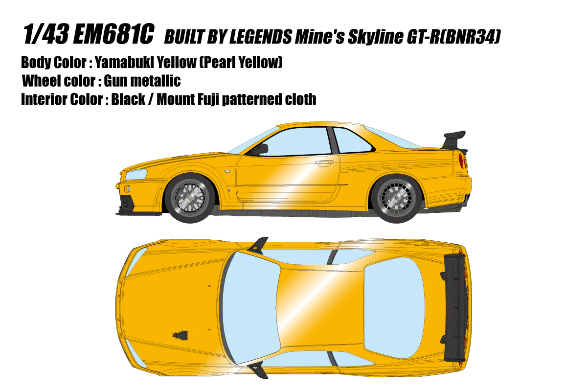 Make Up Co., Ltd / Eidolon 1:43 Nissan Skyline GT-R (BNR34) BUILT BY LEGENDS Mine's - Image 10
